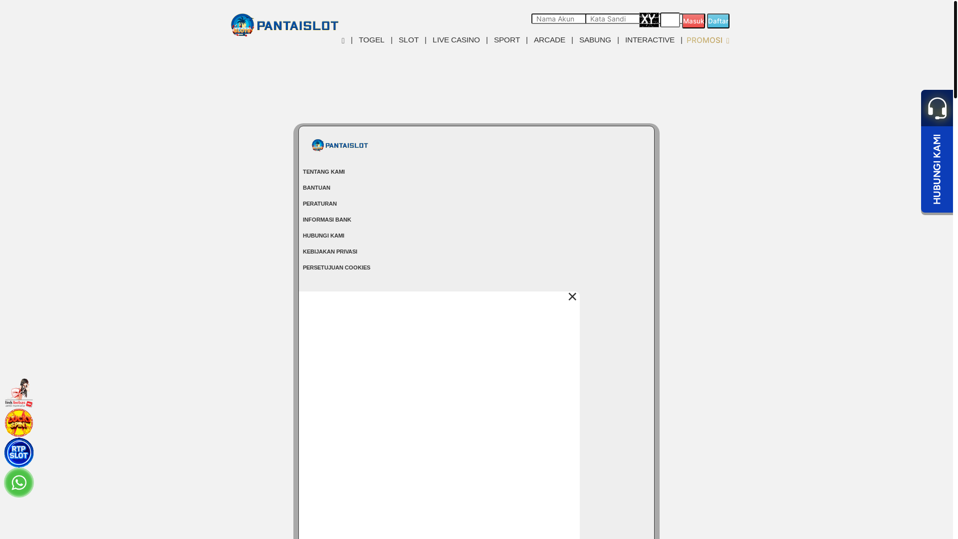 website screenshot of https://pantaislotgo.club/