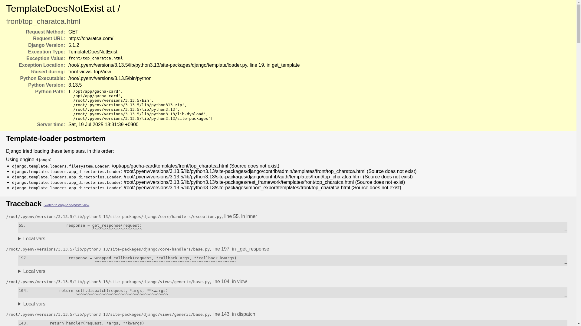 website screenshot of https://charatca.com/