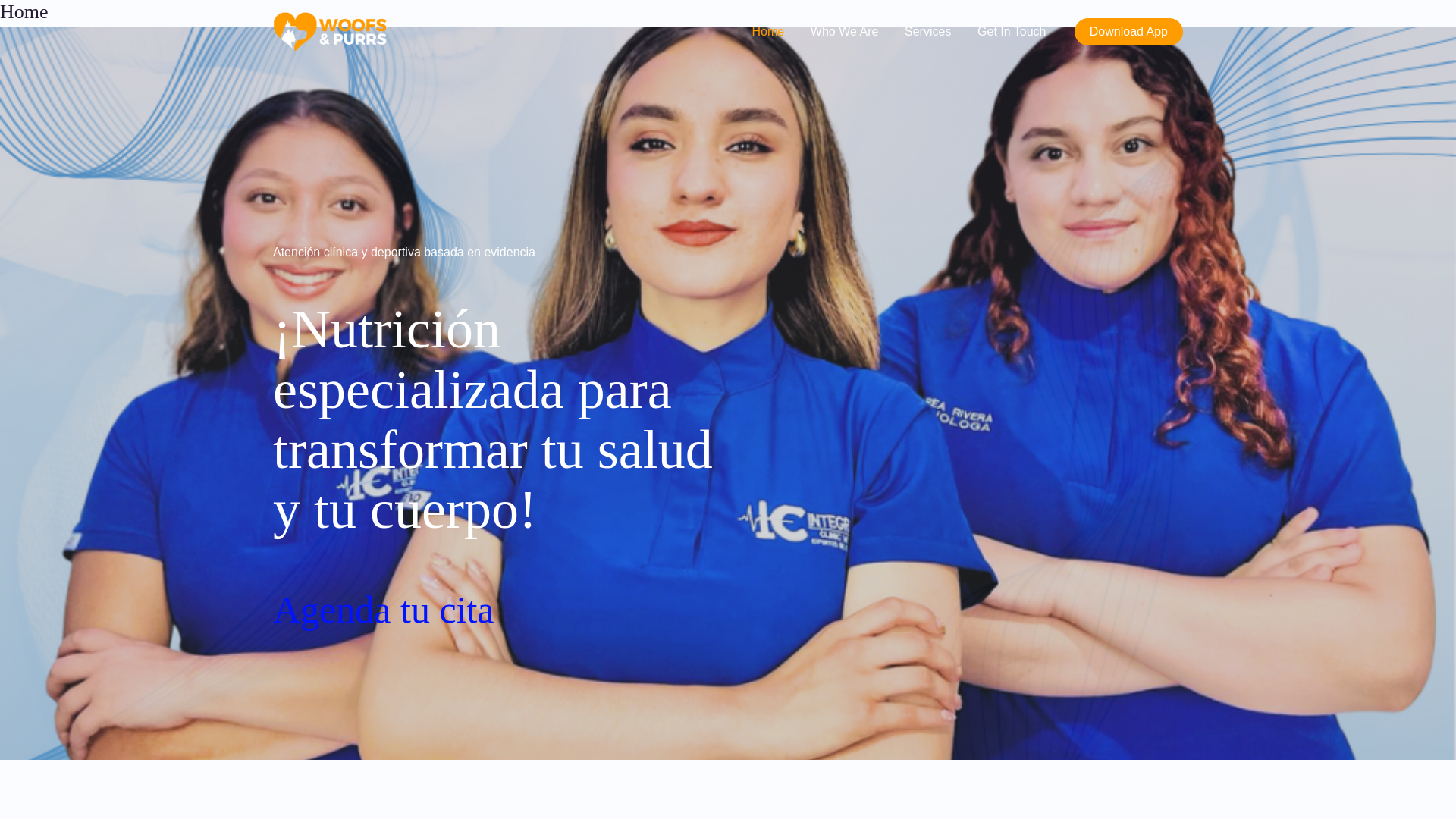 website screenshot of https://integralclinicmx.com/