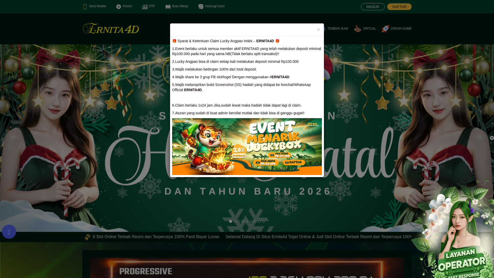 website screenshot of https://ernita4dkip.xyz/