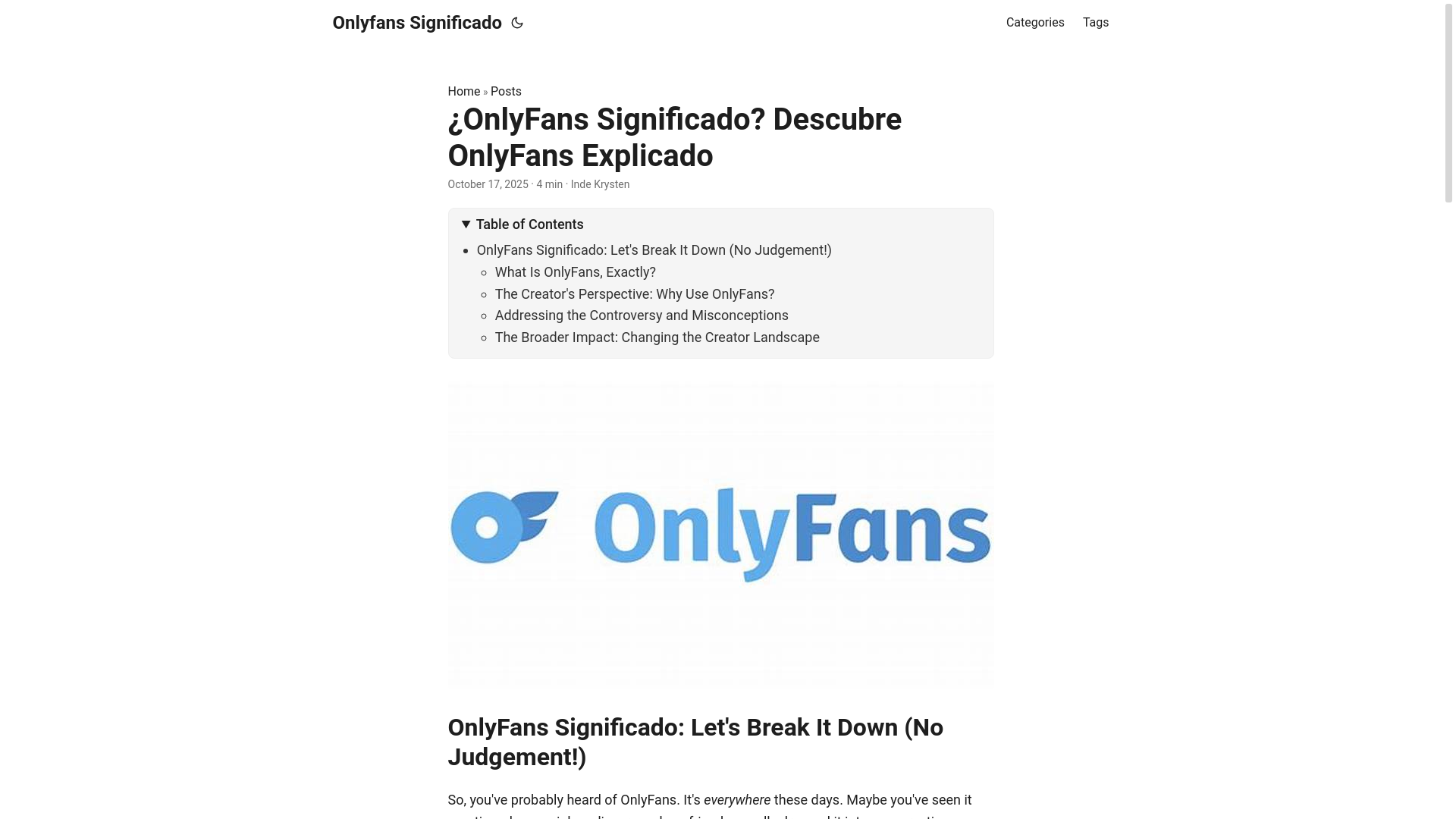 website screenshot of https://onlyfans-significado.pages.dev/
