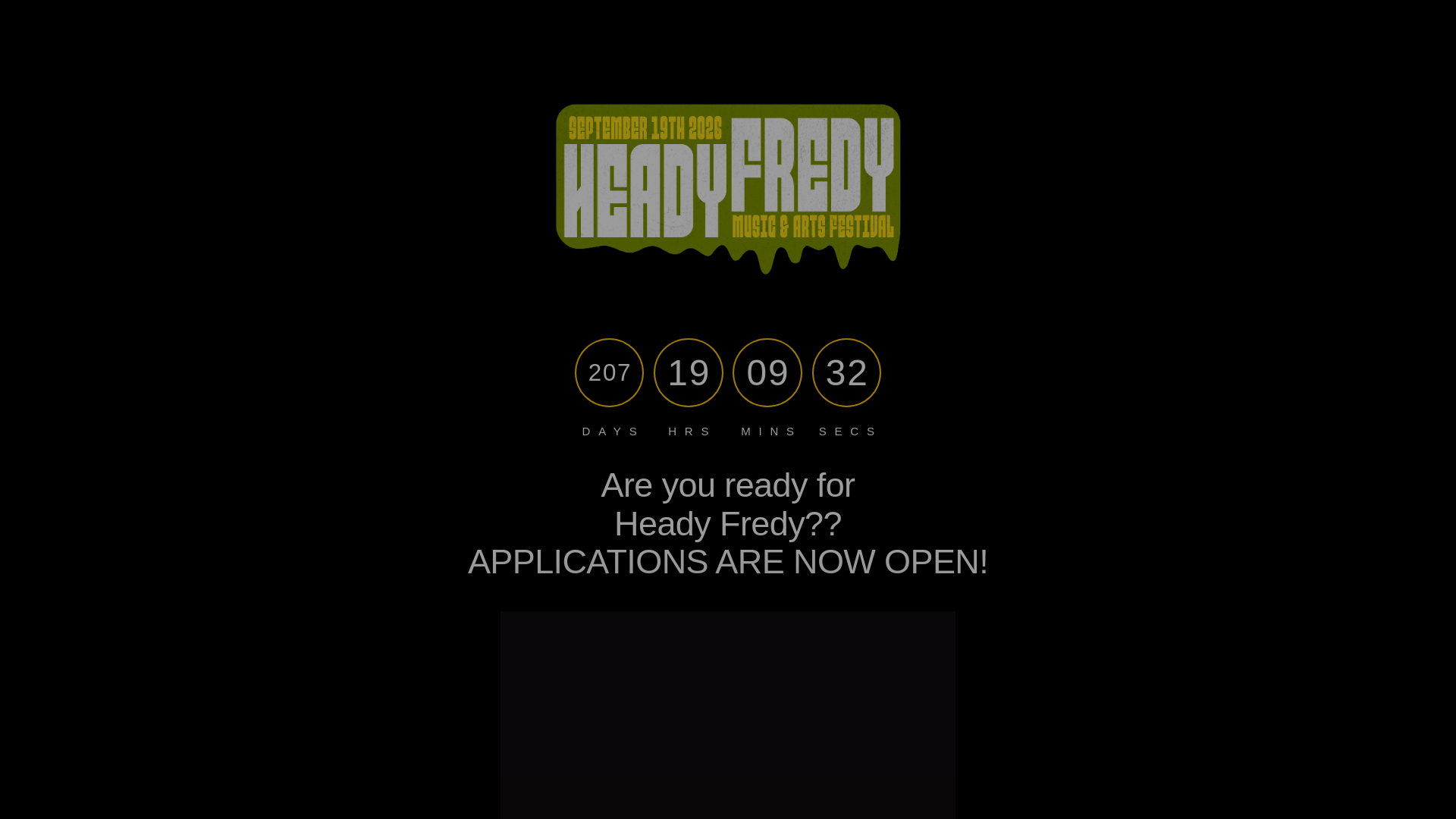 website screenshot of https://headyfredyfest.com/