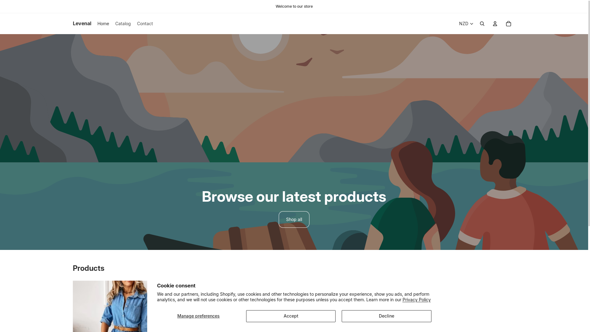 website screenshot of https://levenal.com/