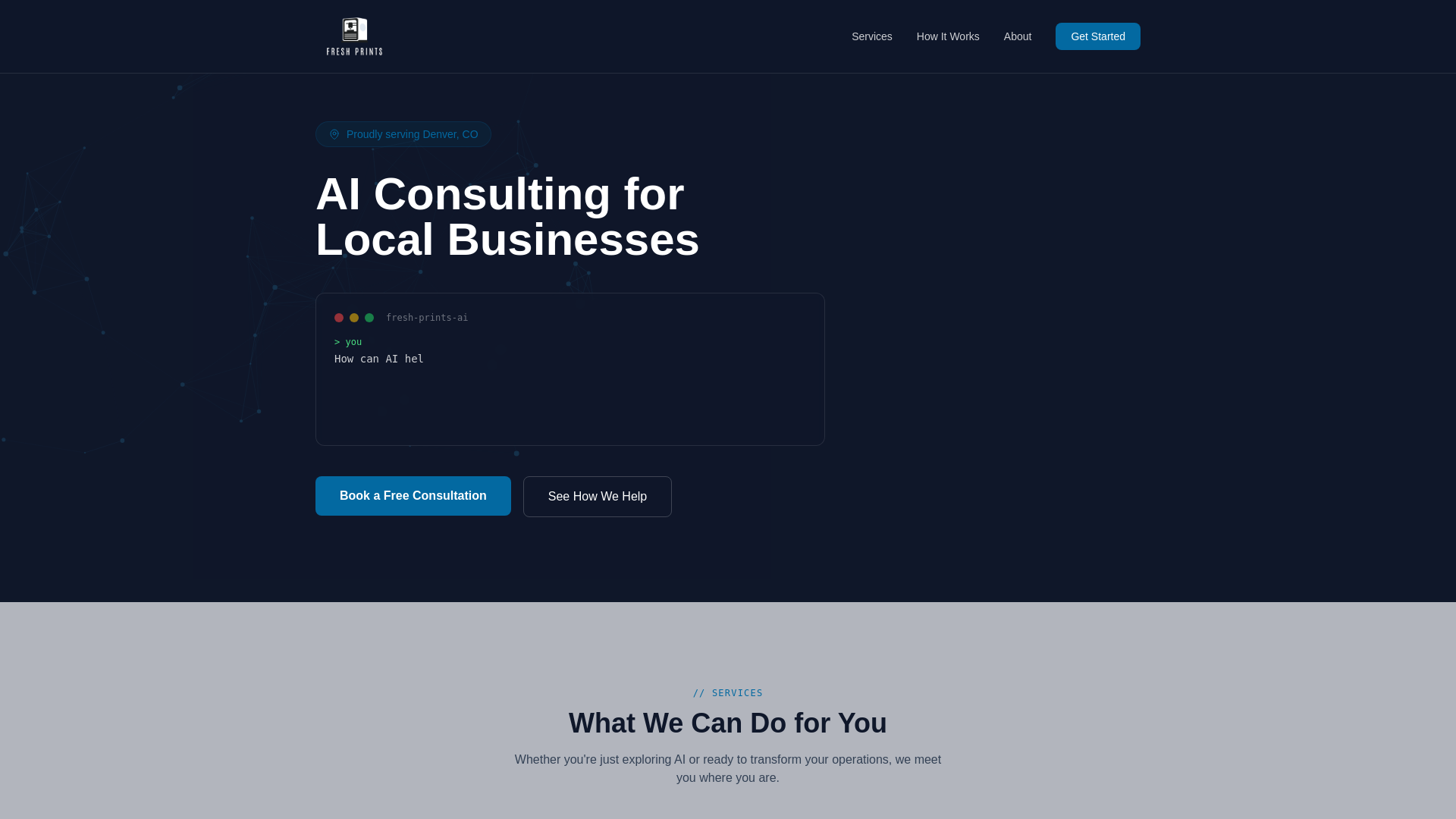 website screenshot of https://freshprints-ai.pages.dev/