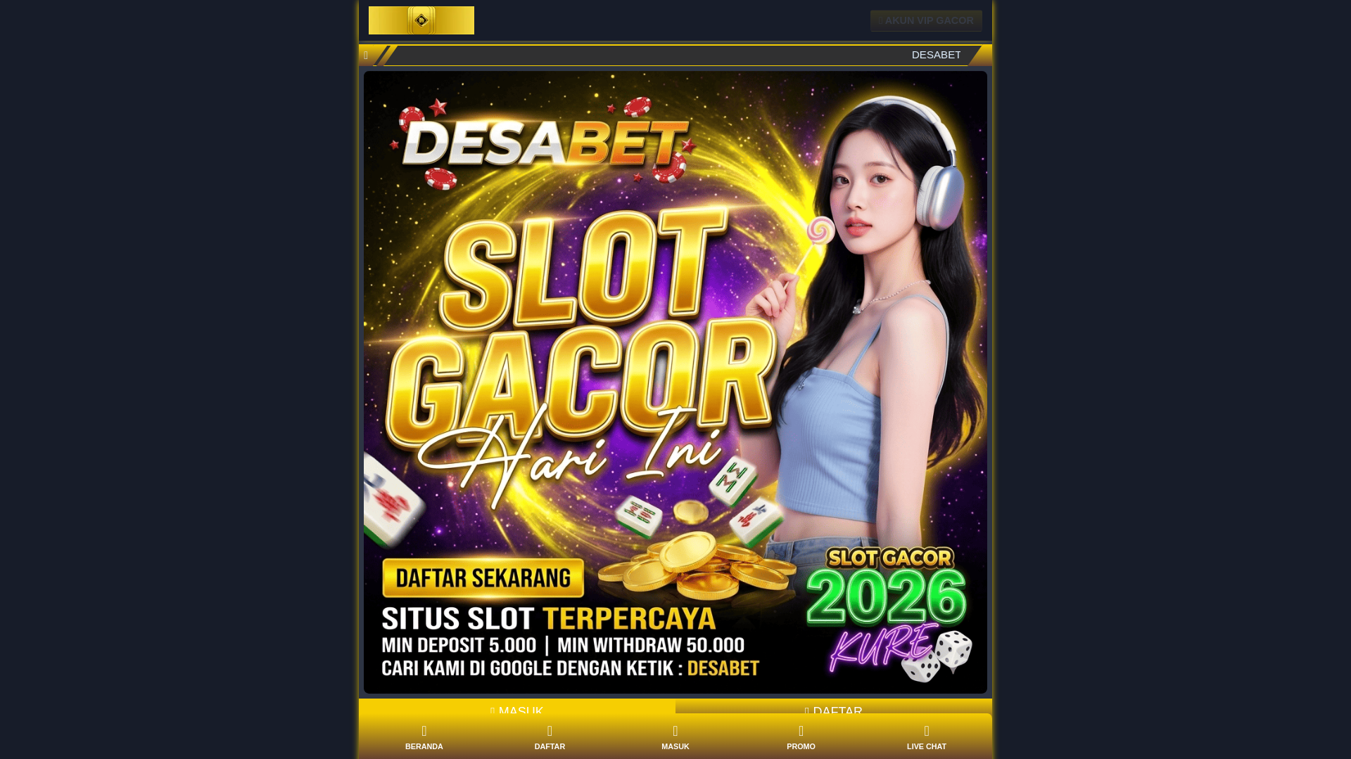 website screenshot of https://backup-undana.pages.dev/