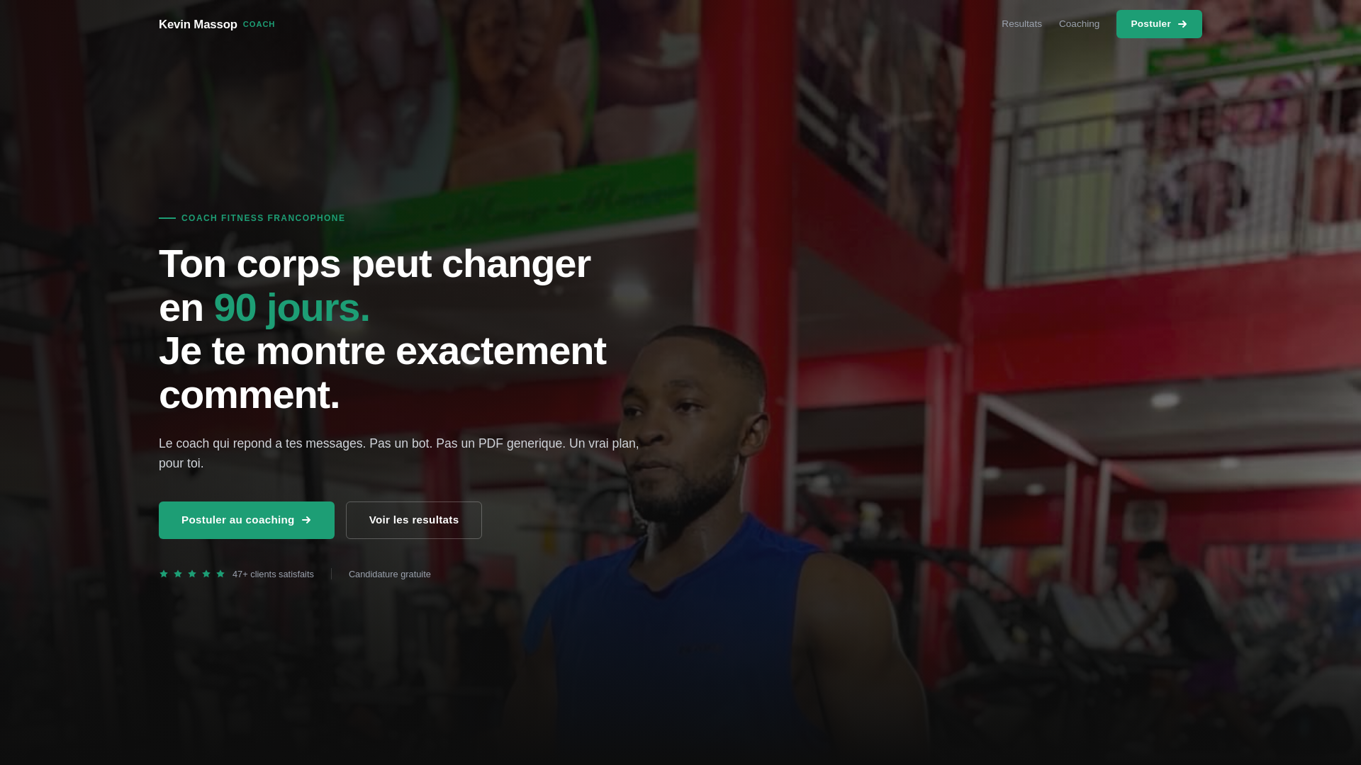 website screenshot of https://coachmassop.com/