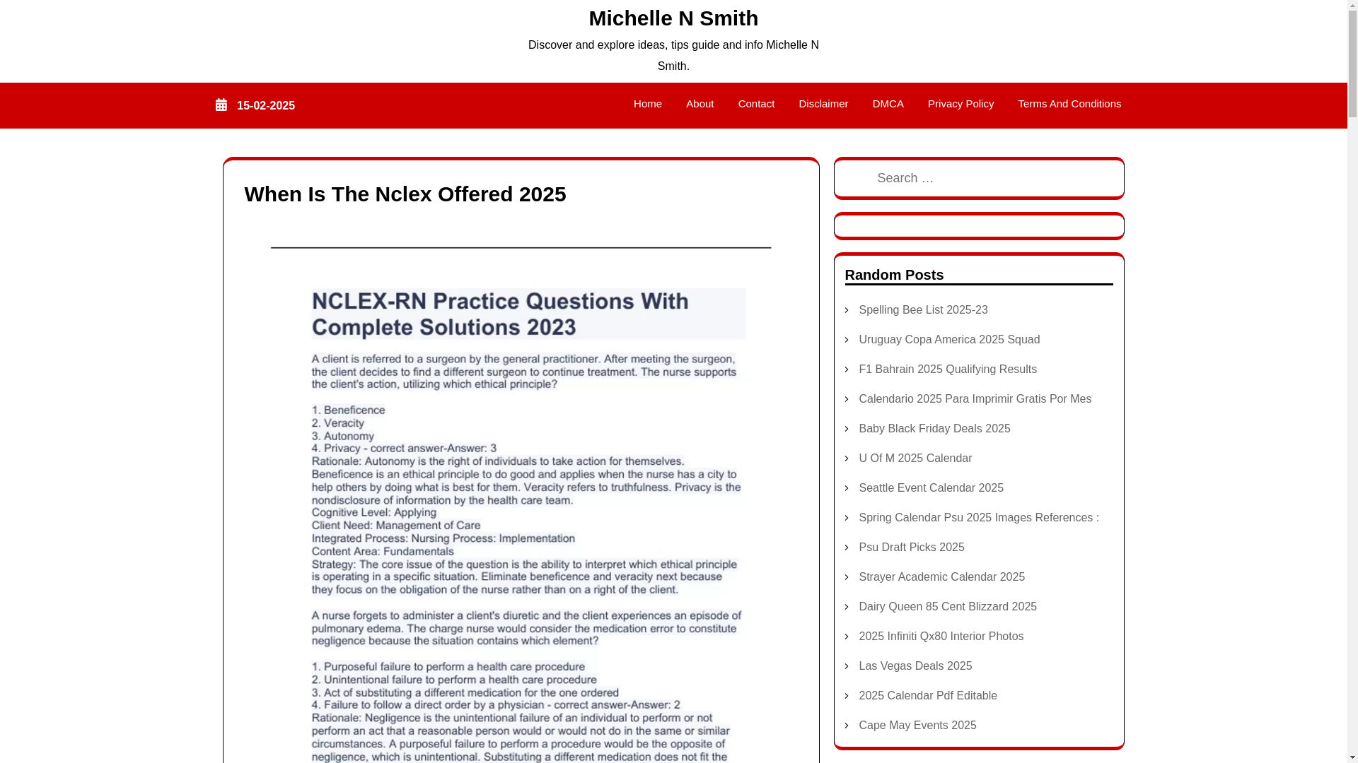 website screenshot of https://michellensmithm.pages.dev/