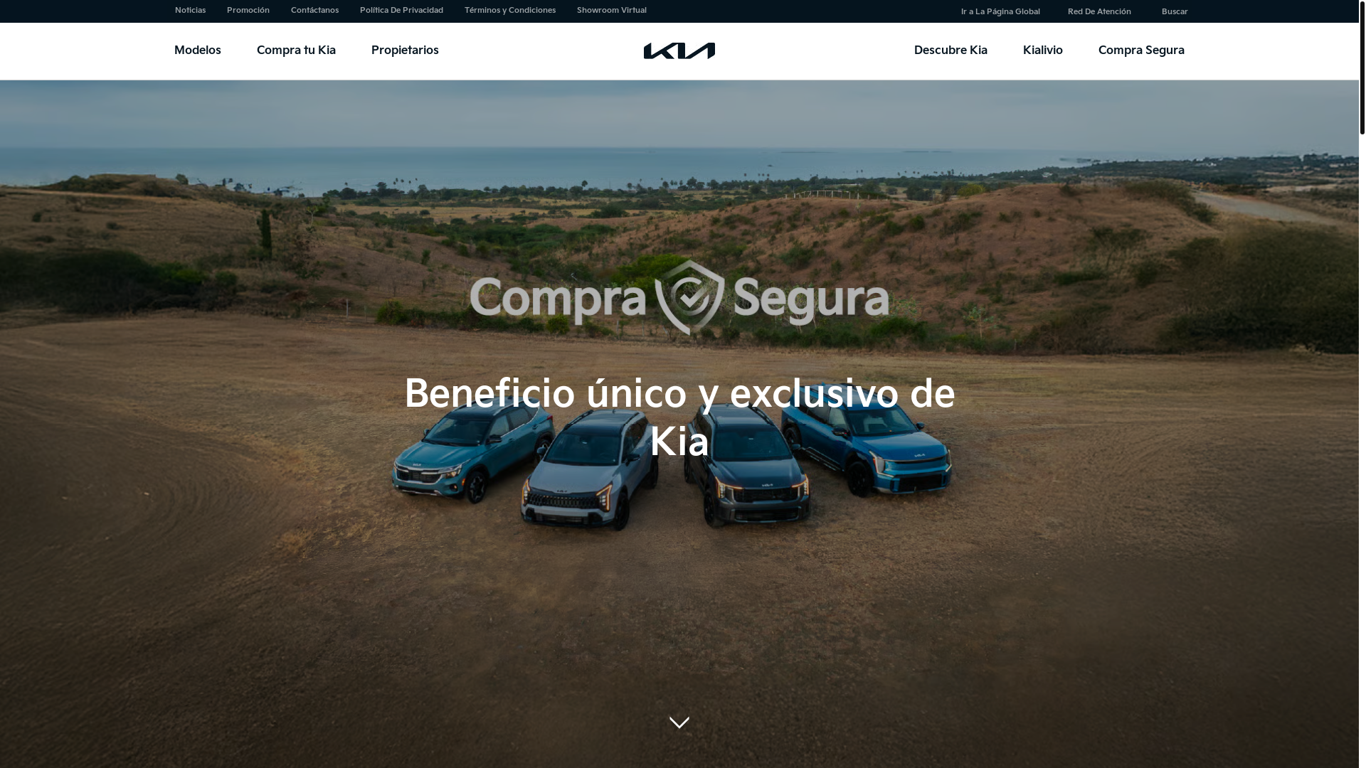 website screenshot of https://comprasegurakia.com/