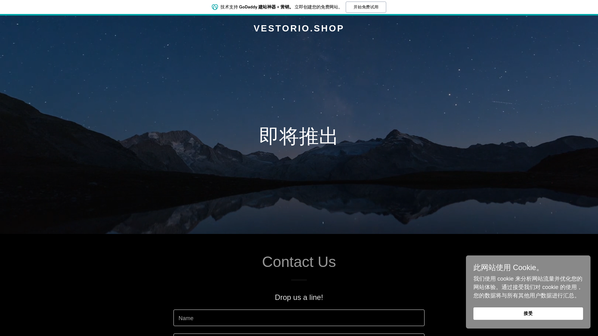 website screenshot of https://vestorio.shop