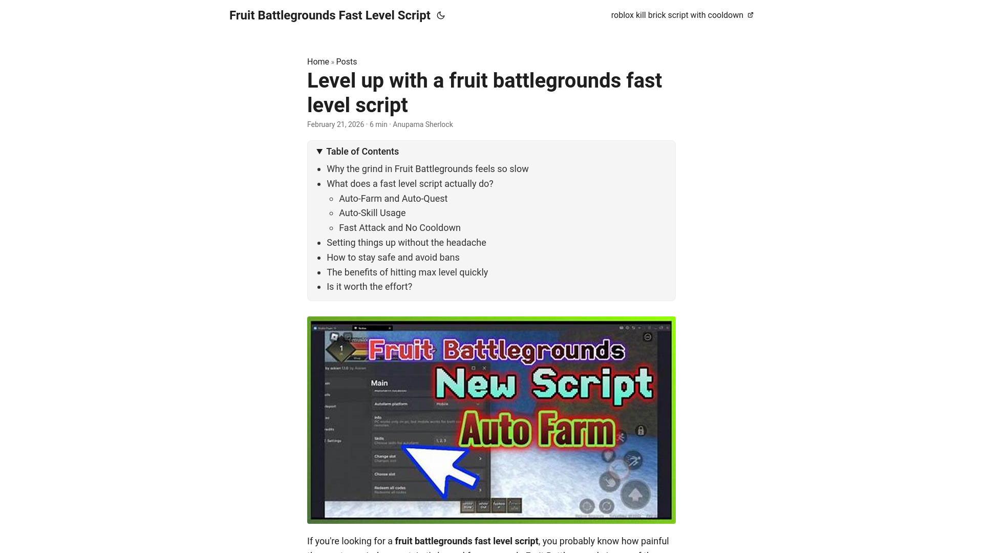 website screenshot of https://fruit-battlegrounds-fast-level-script.pages.dev/