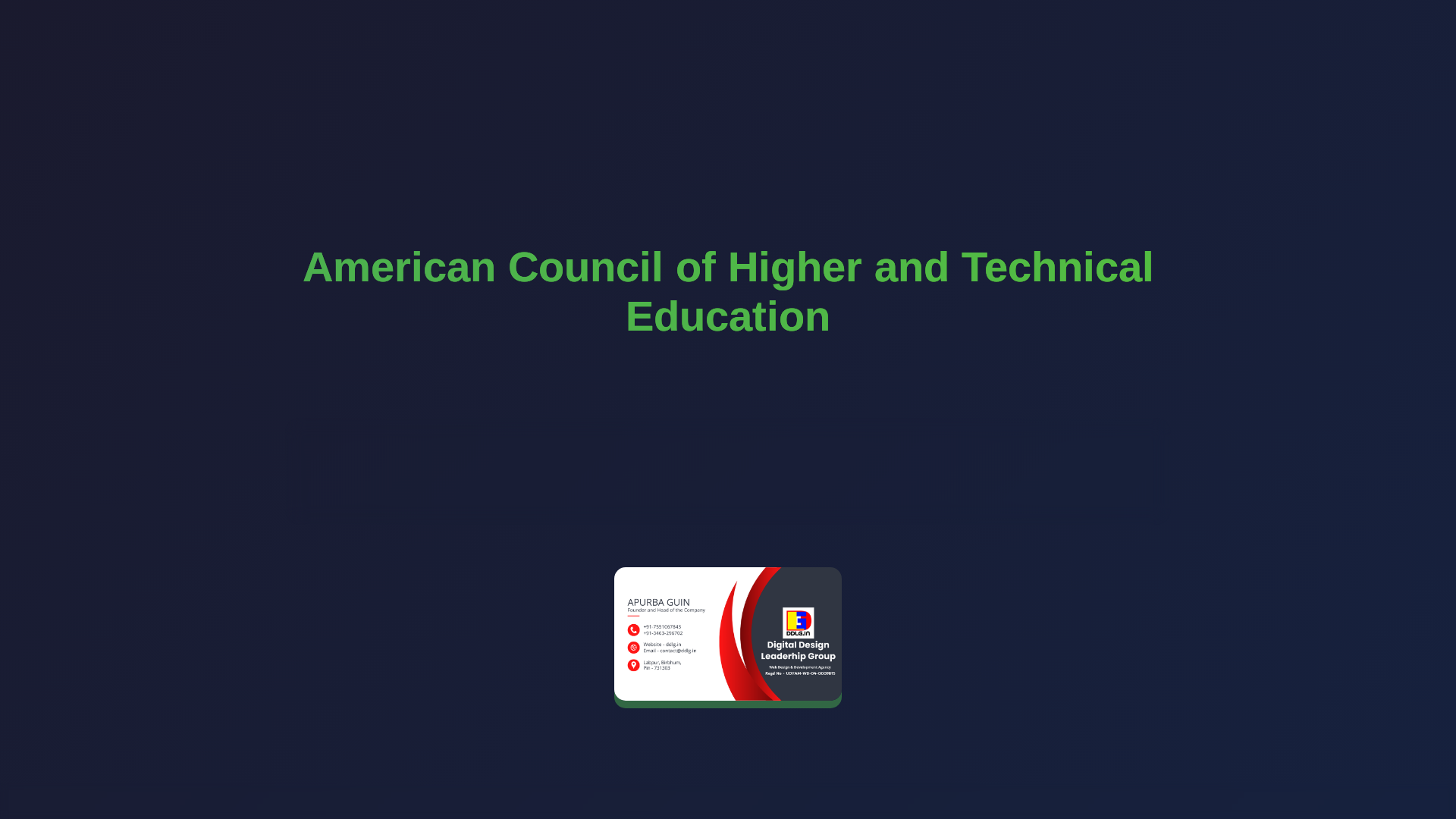 website screenshot of https://achte.world/
