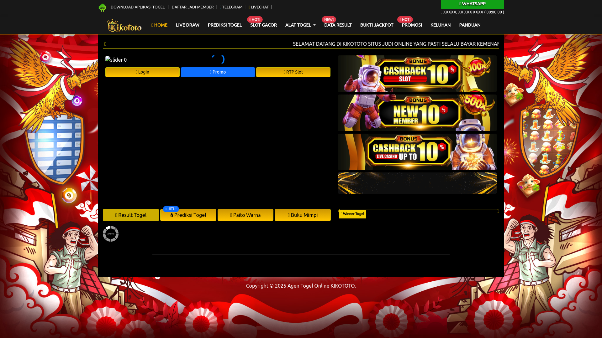 website screenshot of https://angkasaktikiko.org/