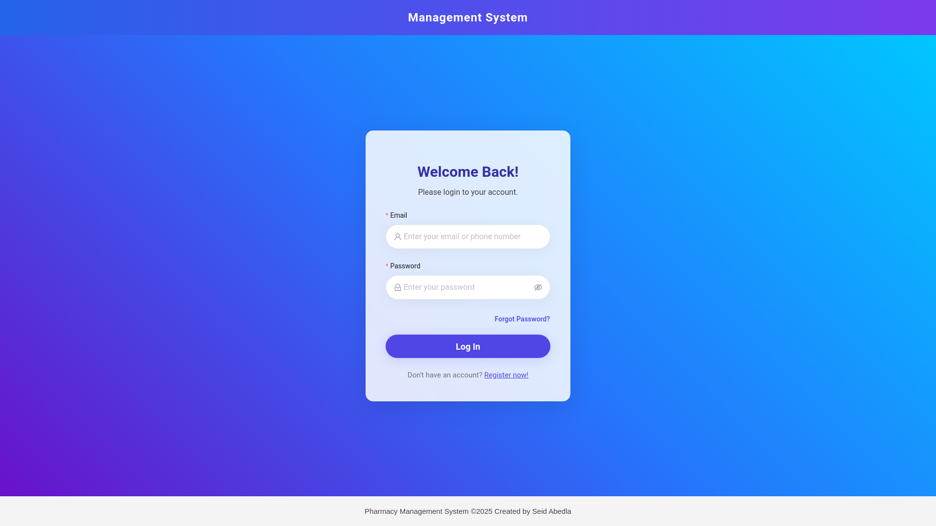 website screenshot of https://management-system-cv8.pages.dev/
