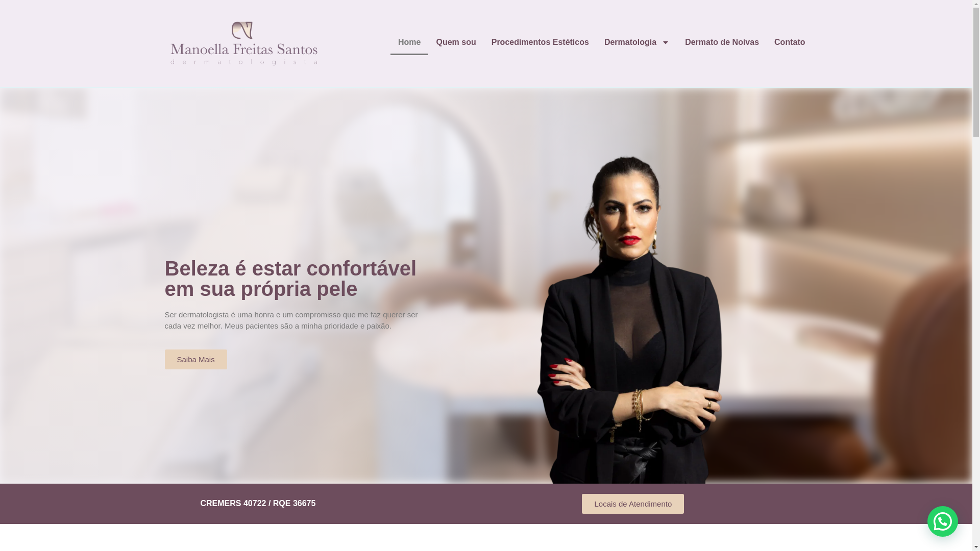 website screenshot of https://dermatodenoivas.com.br/