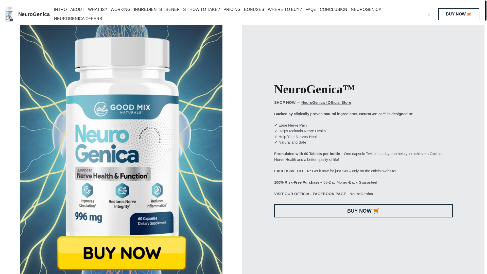 website screenshot of https://neurogenica.mystrikingly.com/