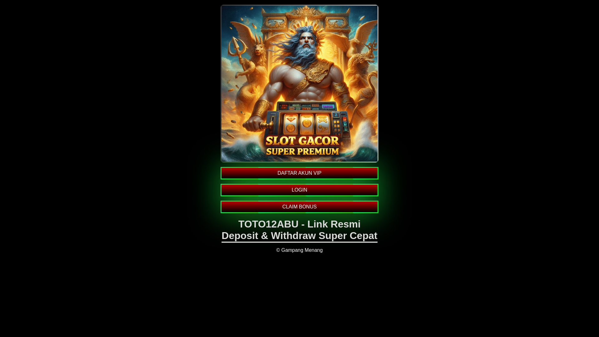 website screenshot of https://toto12abu.site