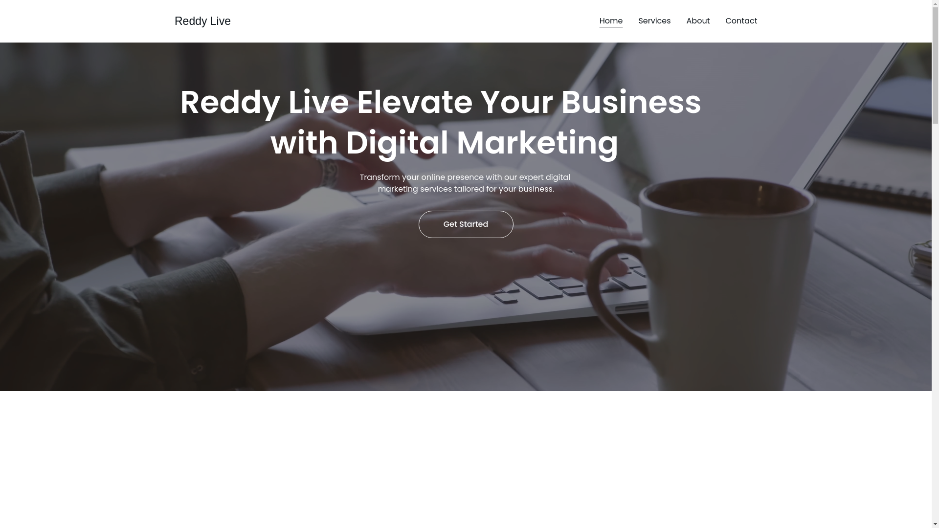 website screenshot of https://reddylive.store/