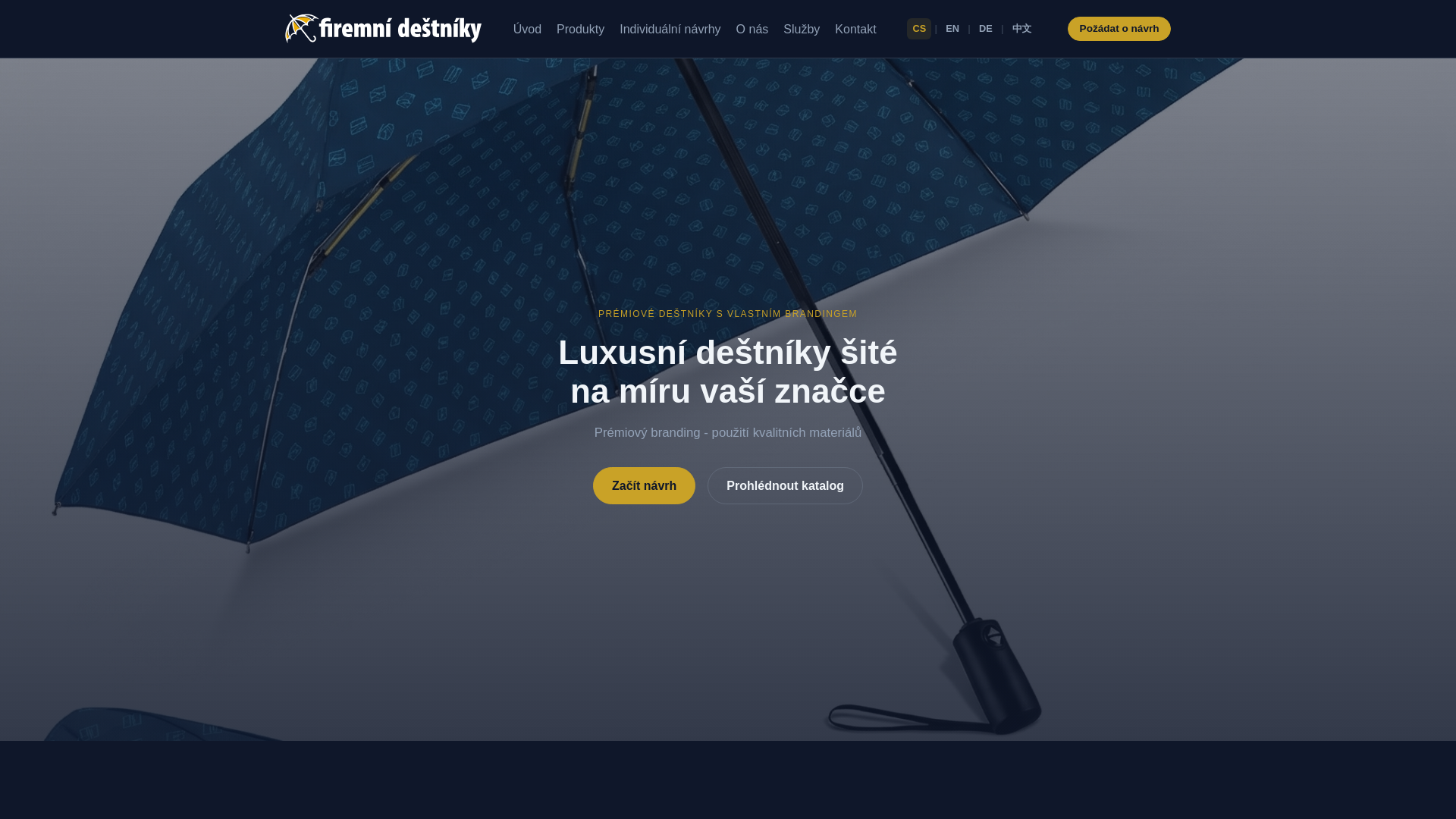 website screenshot of https://firemnidestniky.cz