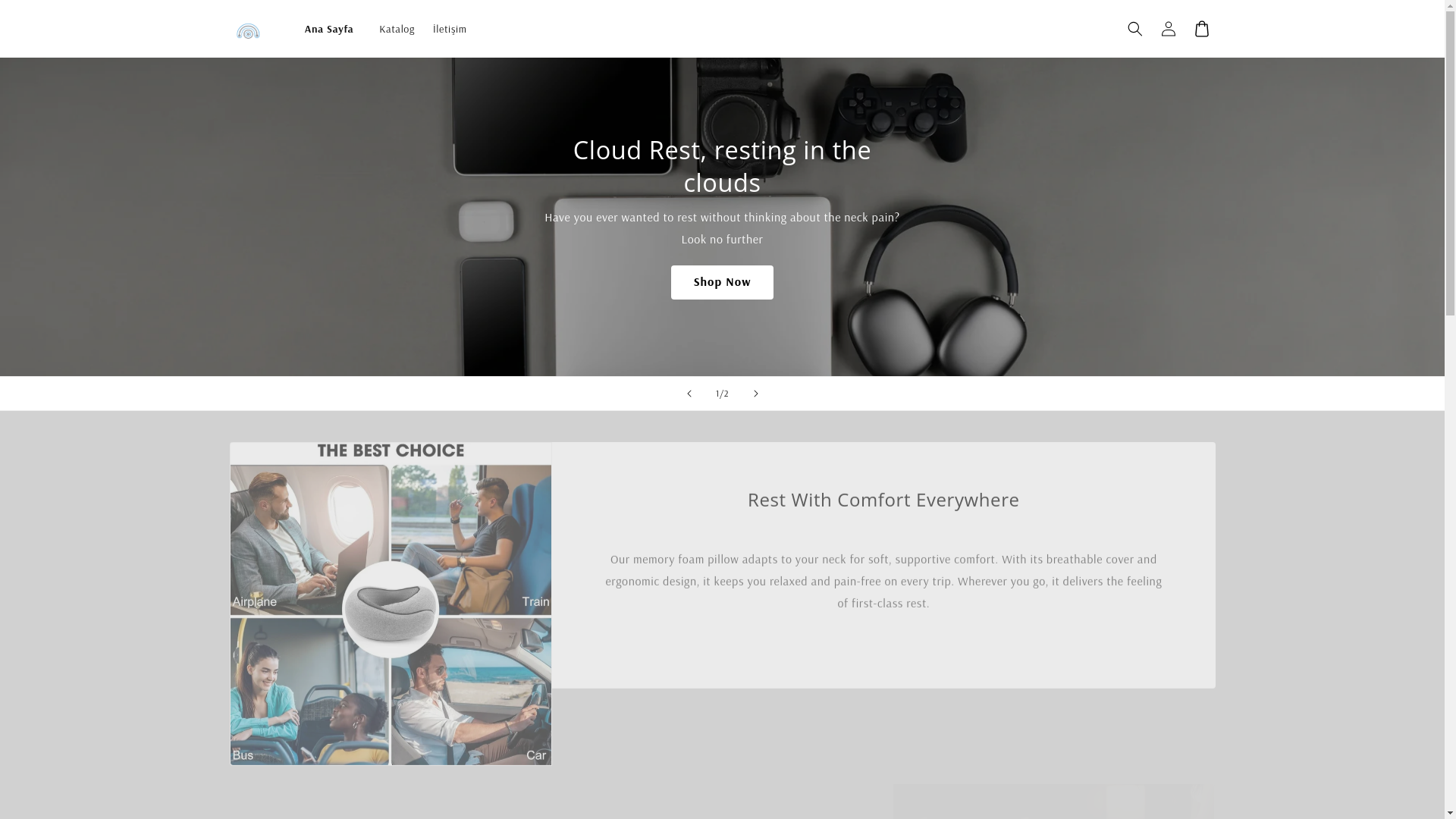 website screenshot of https://cloudrestpillow.store/