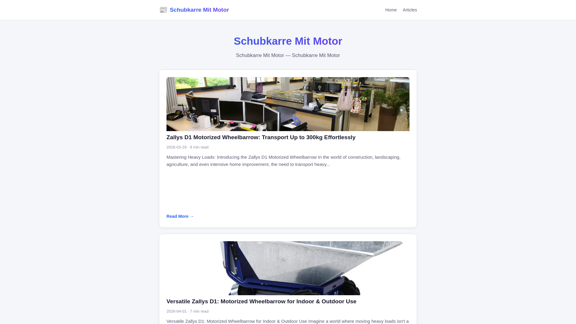 website screenshot of https://schubkarre-mit-motor.pages.dev/