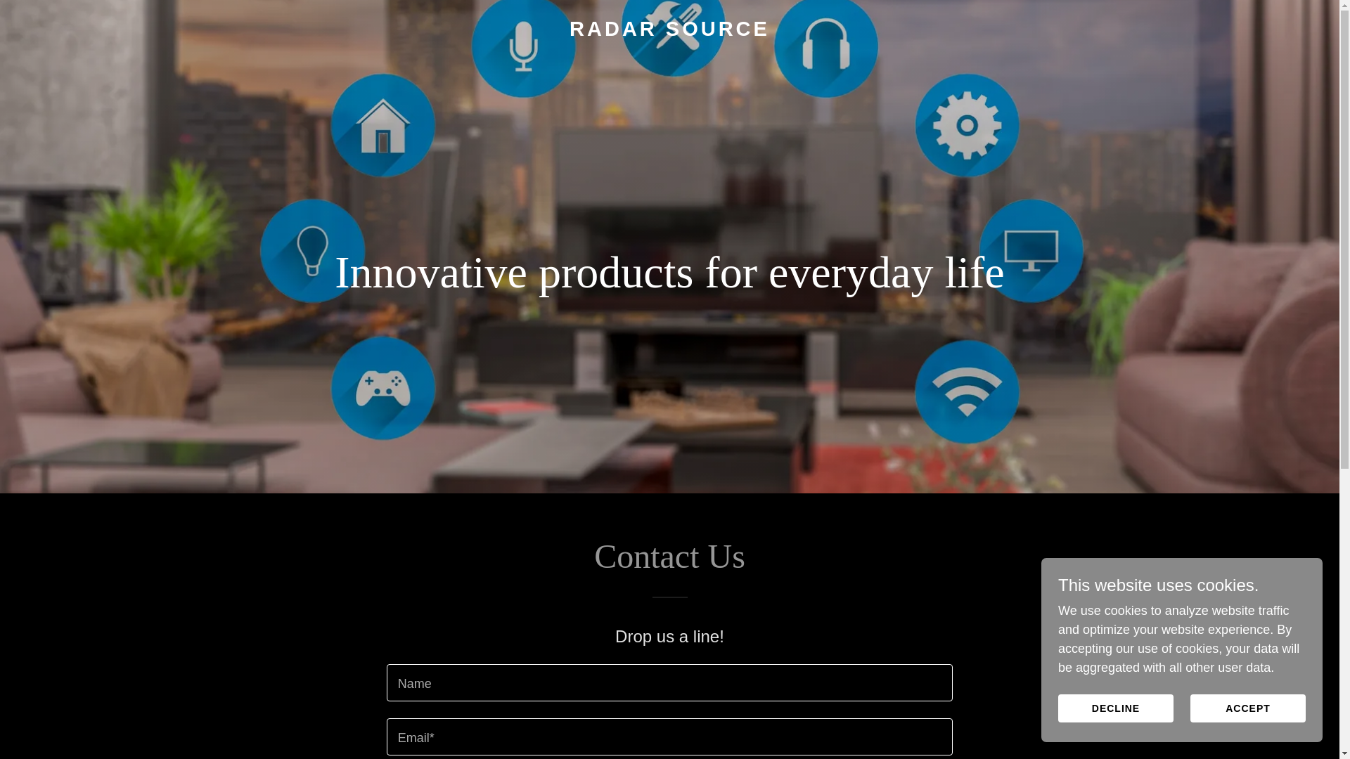 website screenshot of https://radar-source.com/