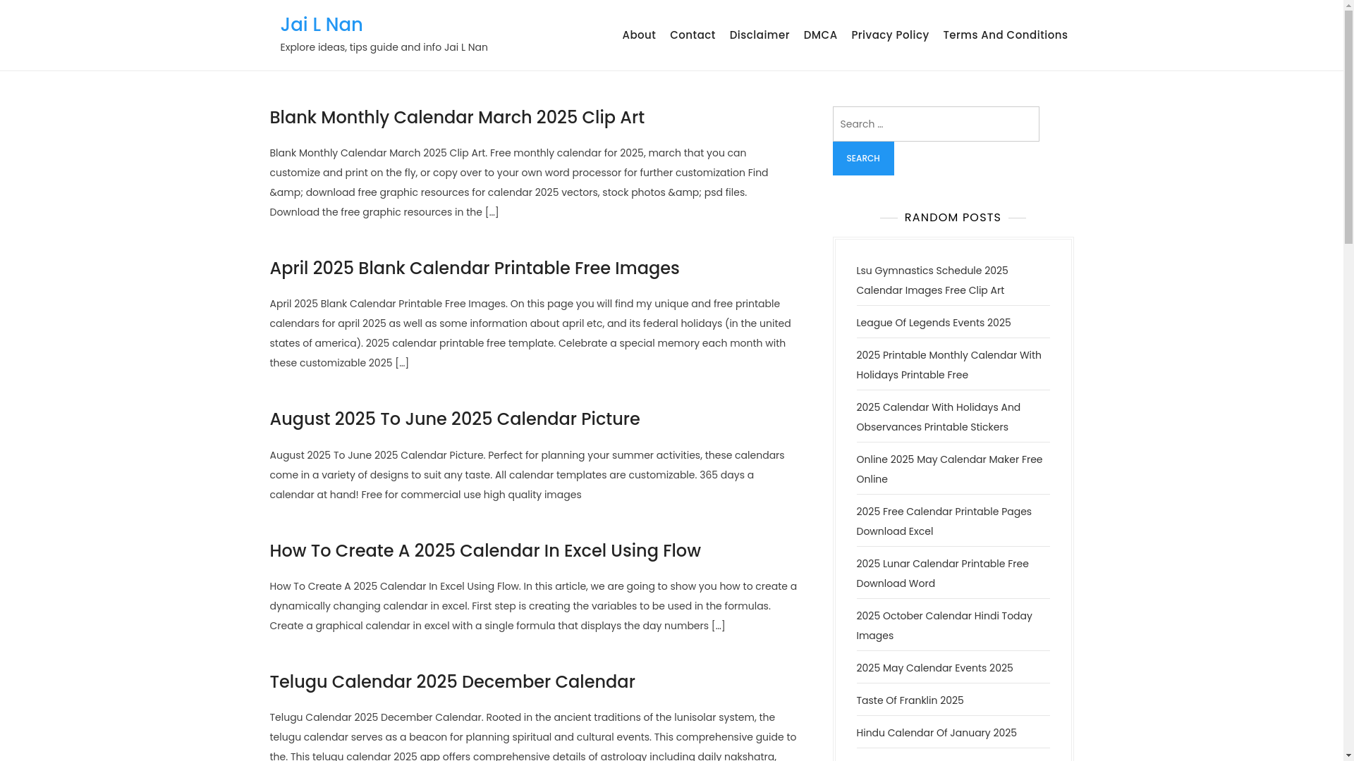 website screenshot of https://jailnan.pages.dev/
