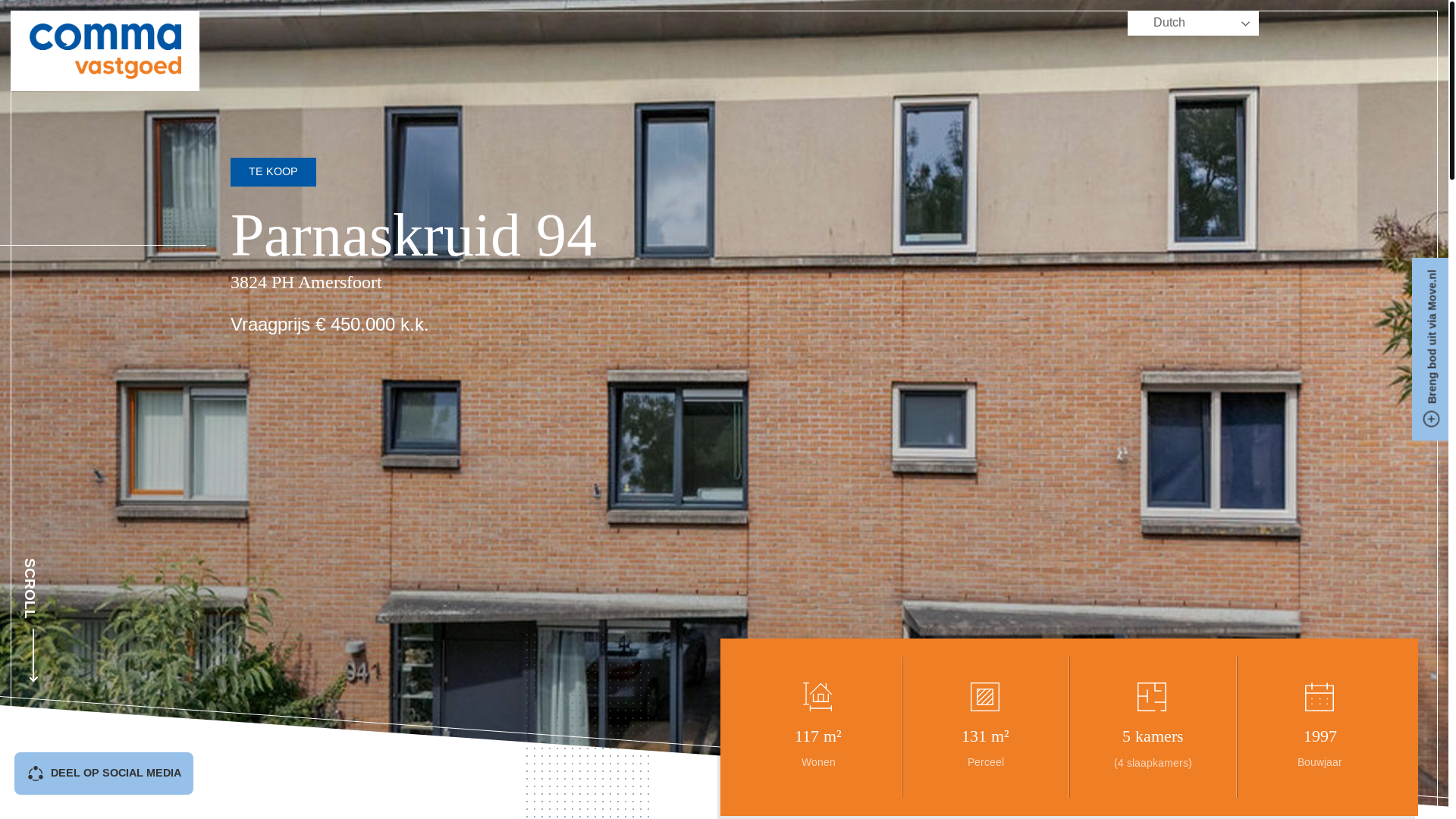 website screenshot of https://parnaskruid94amersfoort.nl/
