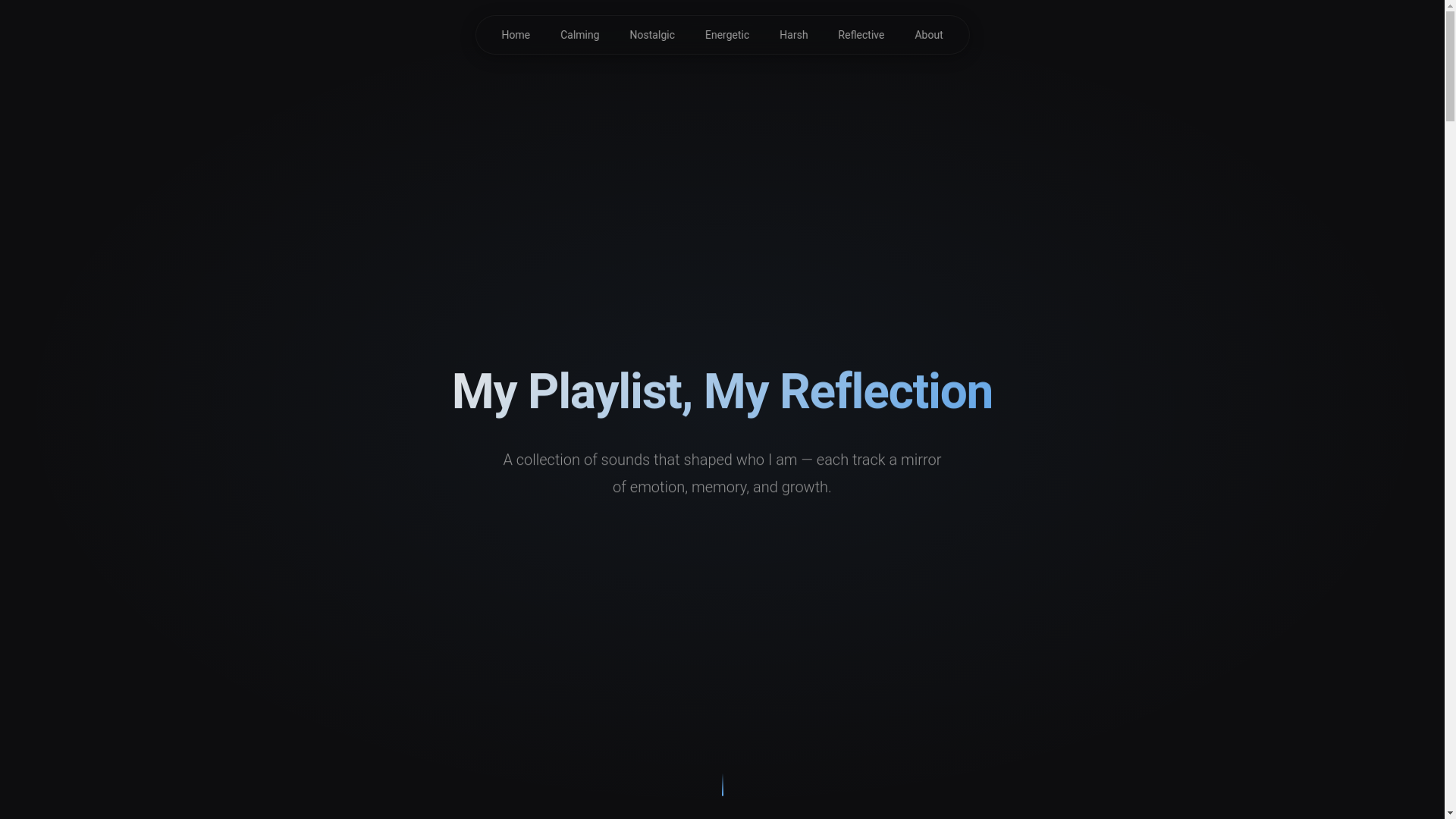 website screenshot of https://aiplaylistwebsite.dev/