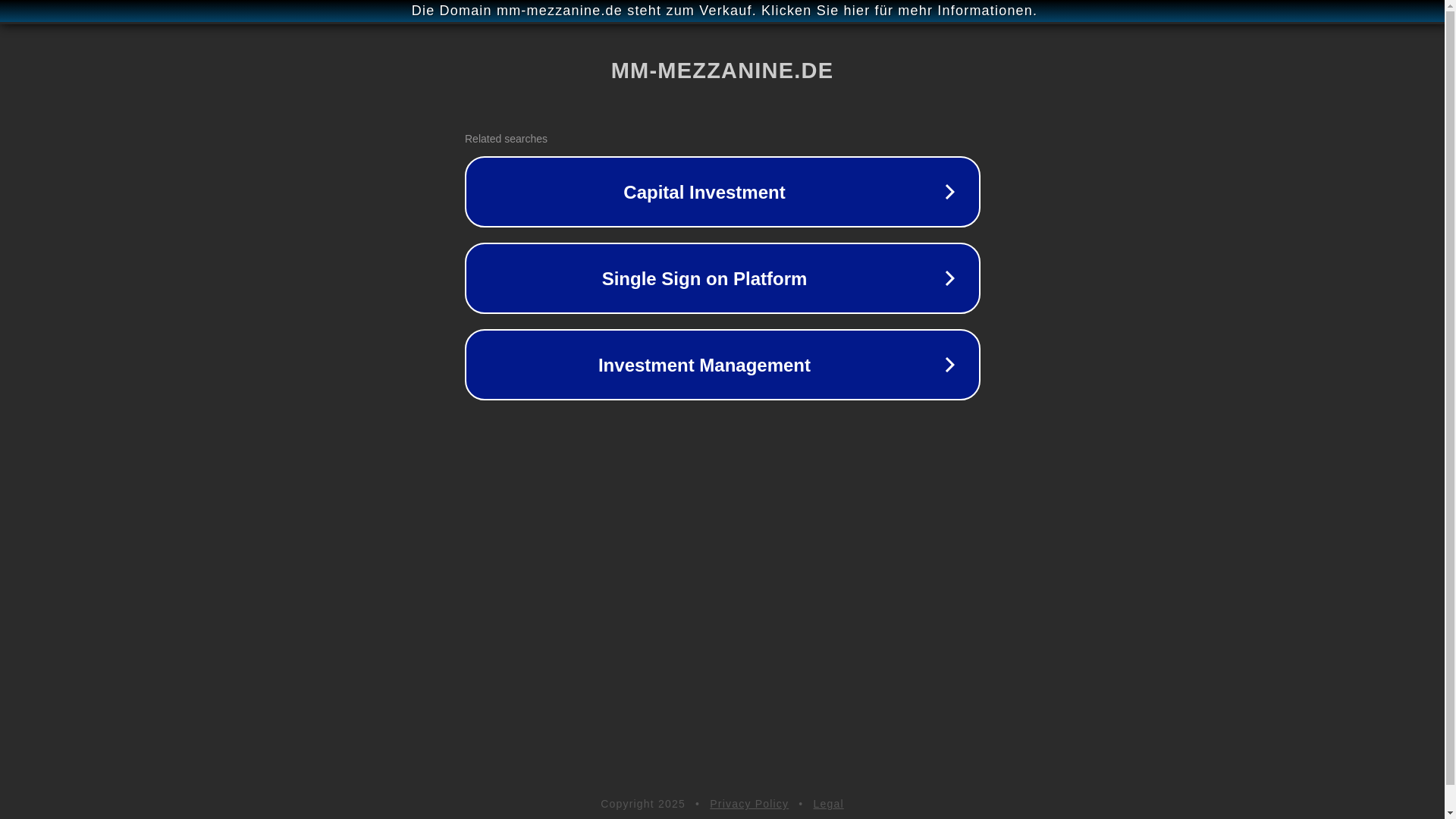 website screenshot of https://mm-mezzanine.de/