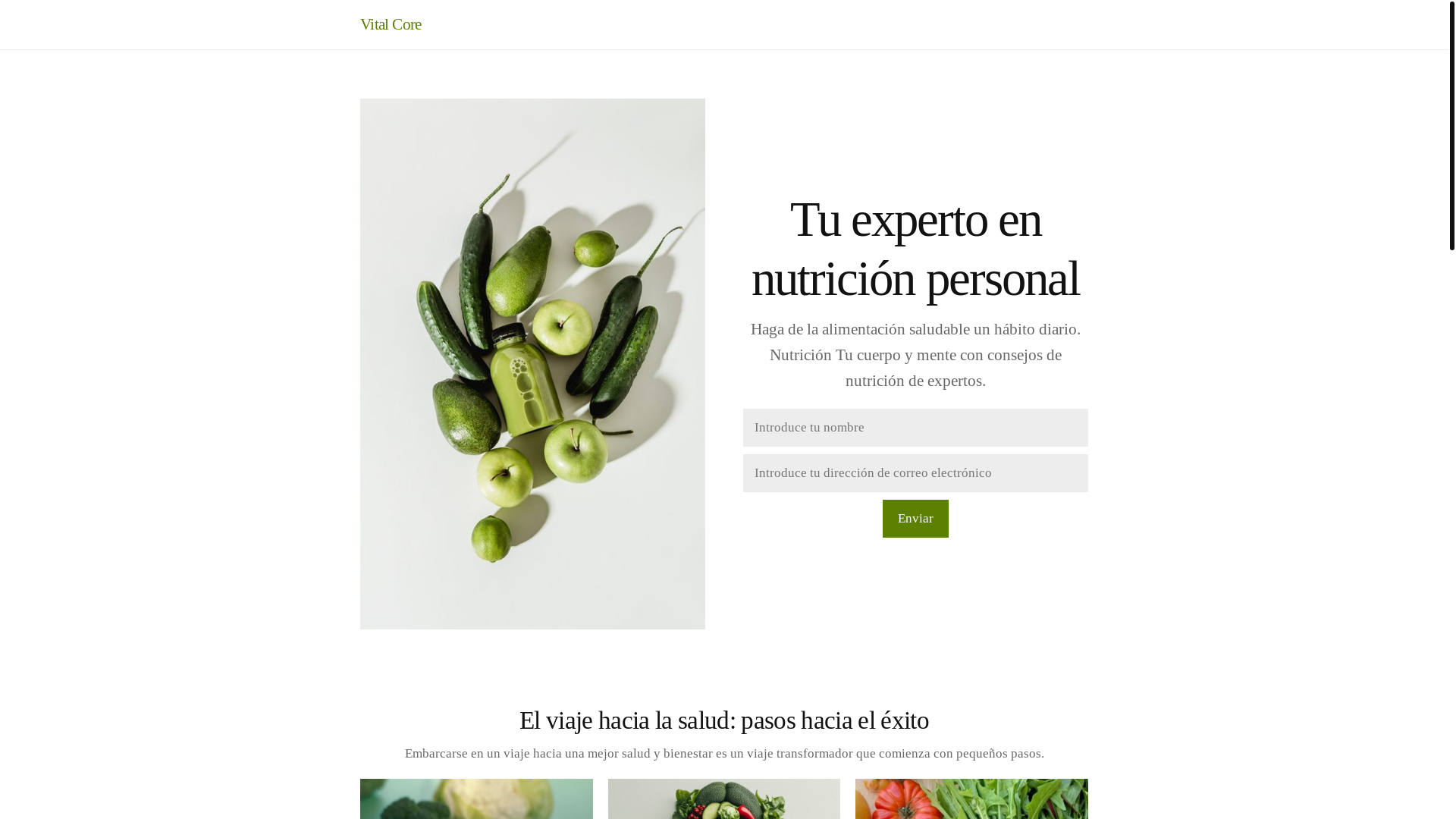 website screenshot of https://vitalcored.info/