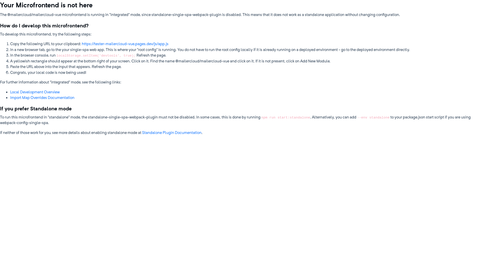 website screenshot of https://tester-mailercloud-vue.pages.dev/