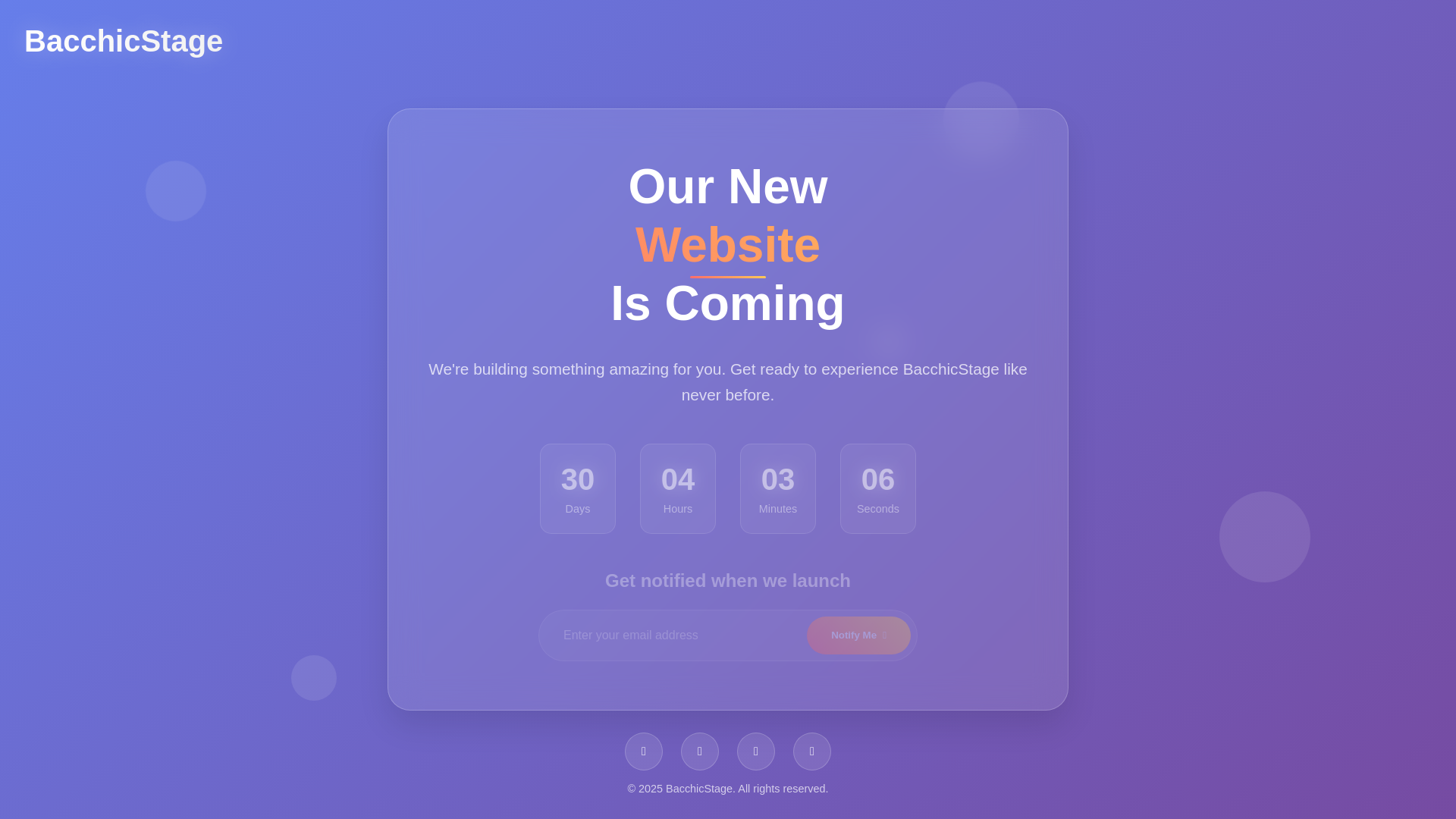 website screenshot of https://bacchicstage.blog/