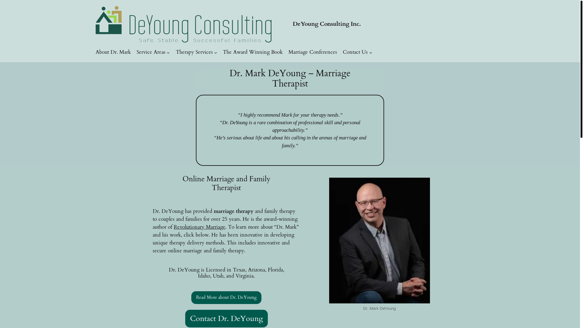 website screenshot of https://arizona-marriage-therapist.com/