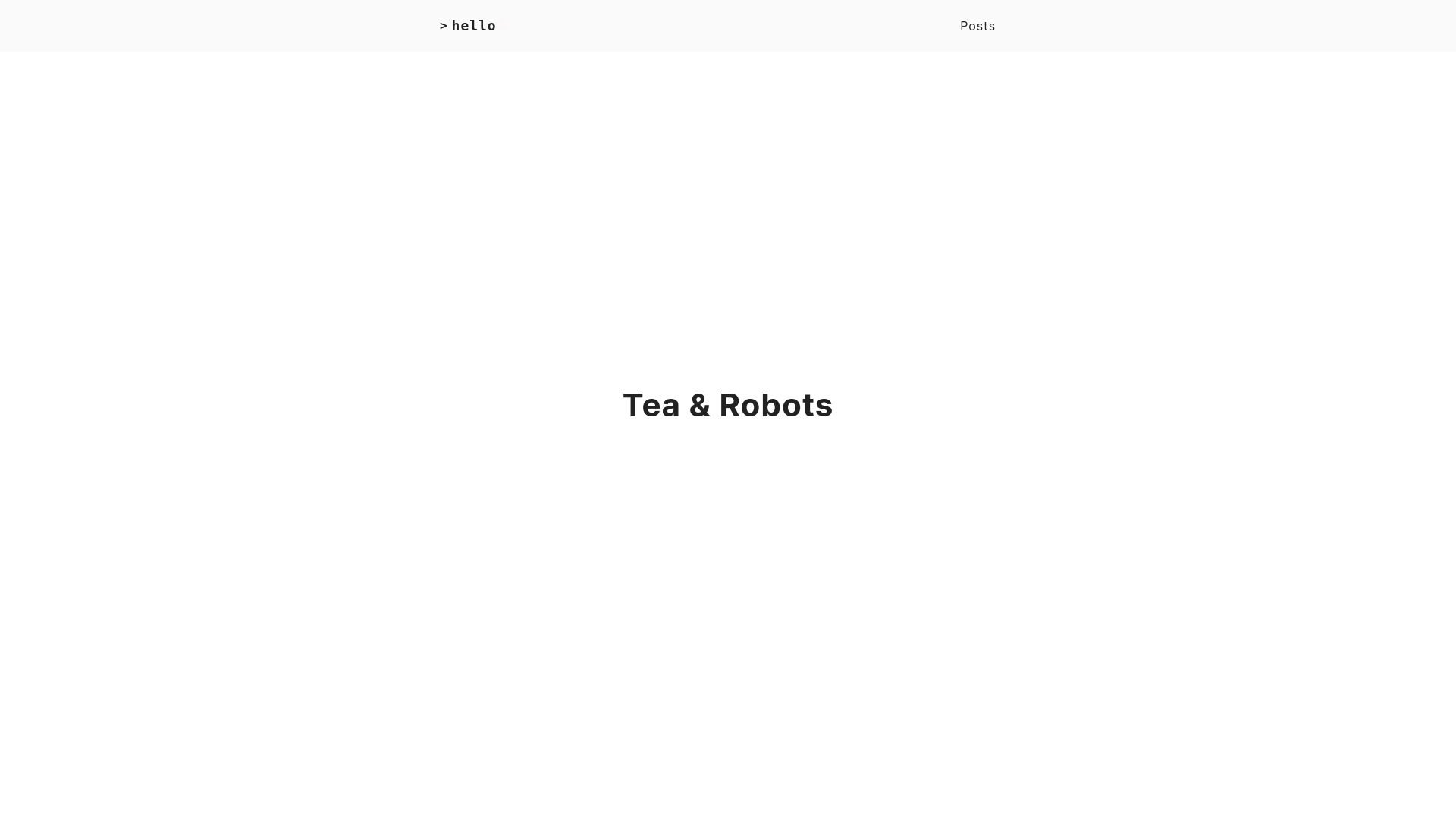 website screenshot of https://teaandrobots.pages.dev/
