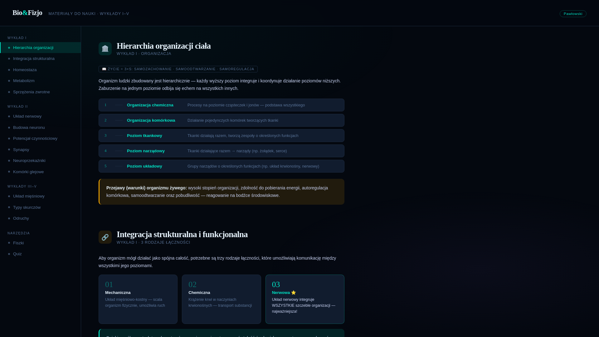 website screenshot of https://biologia-materialy.pages.dev/