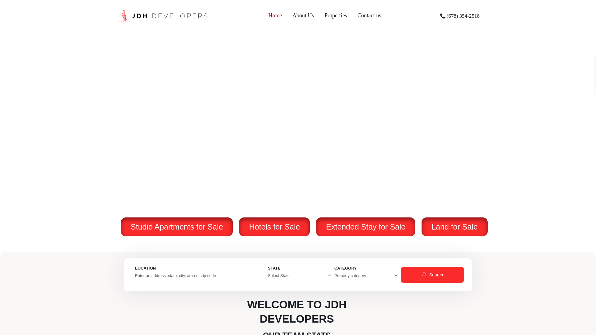 website screenshot of https://www.jdhdevelopers.com/