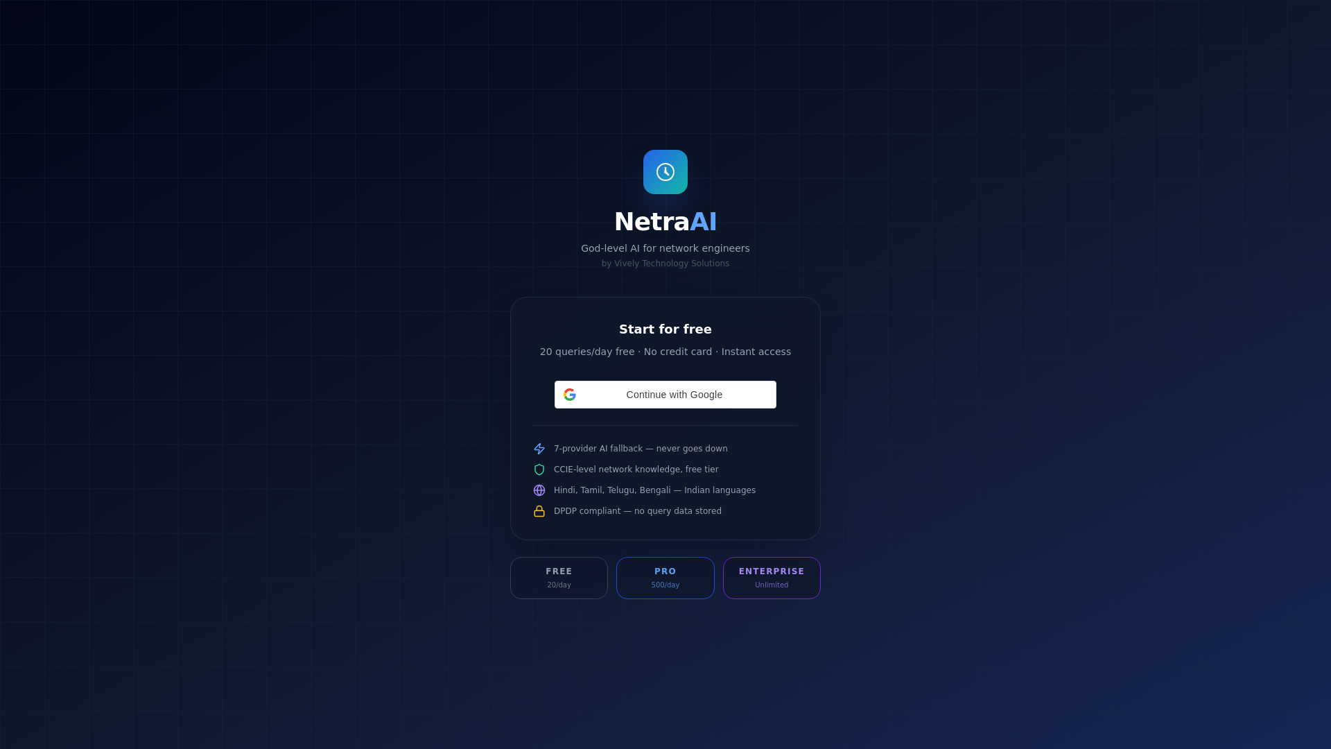 website screenshot of https://netraai.pages.dev/