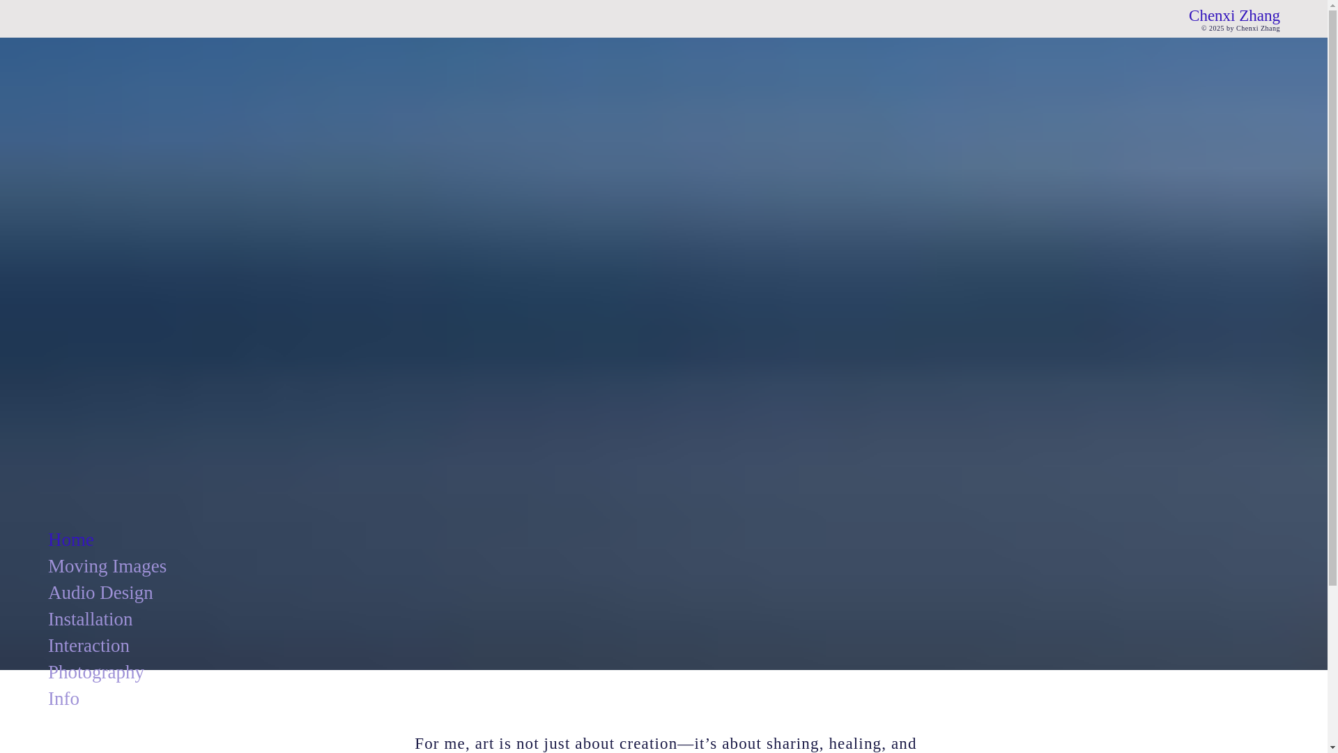 website screenshot of https://chenxiz.com/