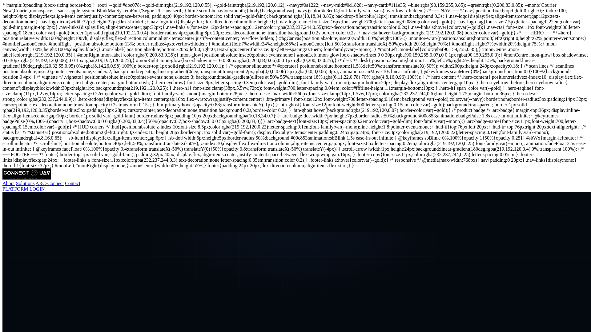website screenshot of https://connectuav.pages.dev/