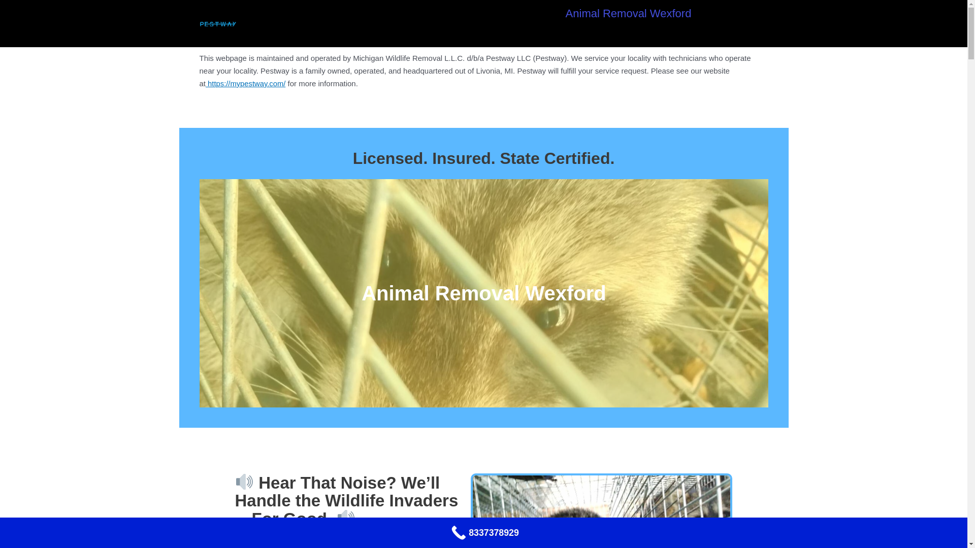website screenshot of https://wildlifecontrolportland.com/