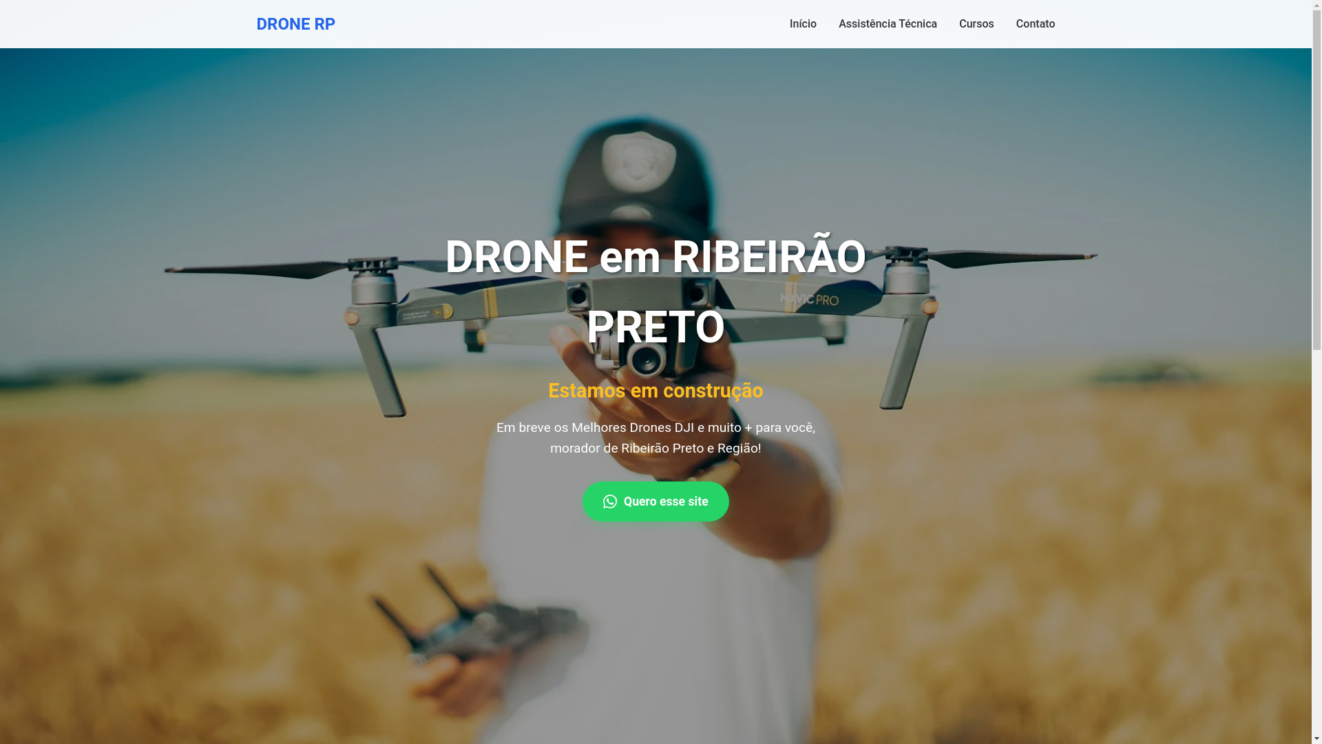 website screenshot of https://droneemribeiraopreto.pages.dev/