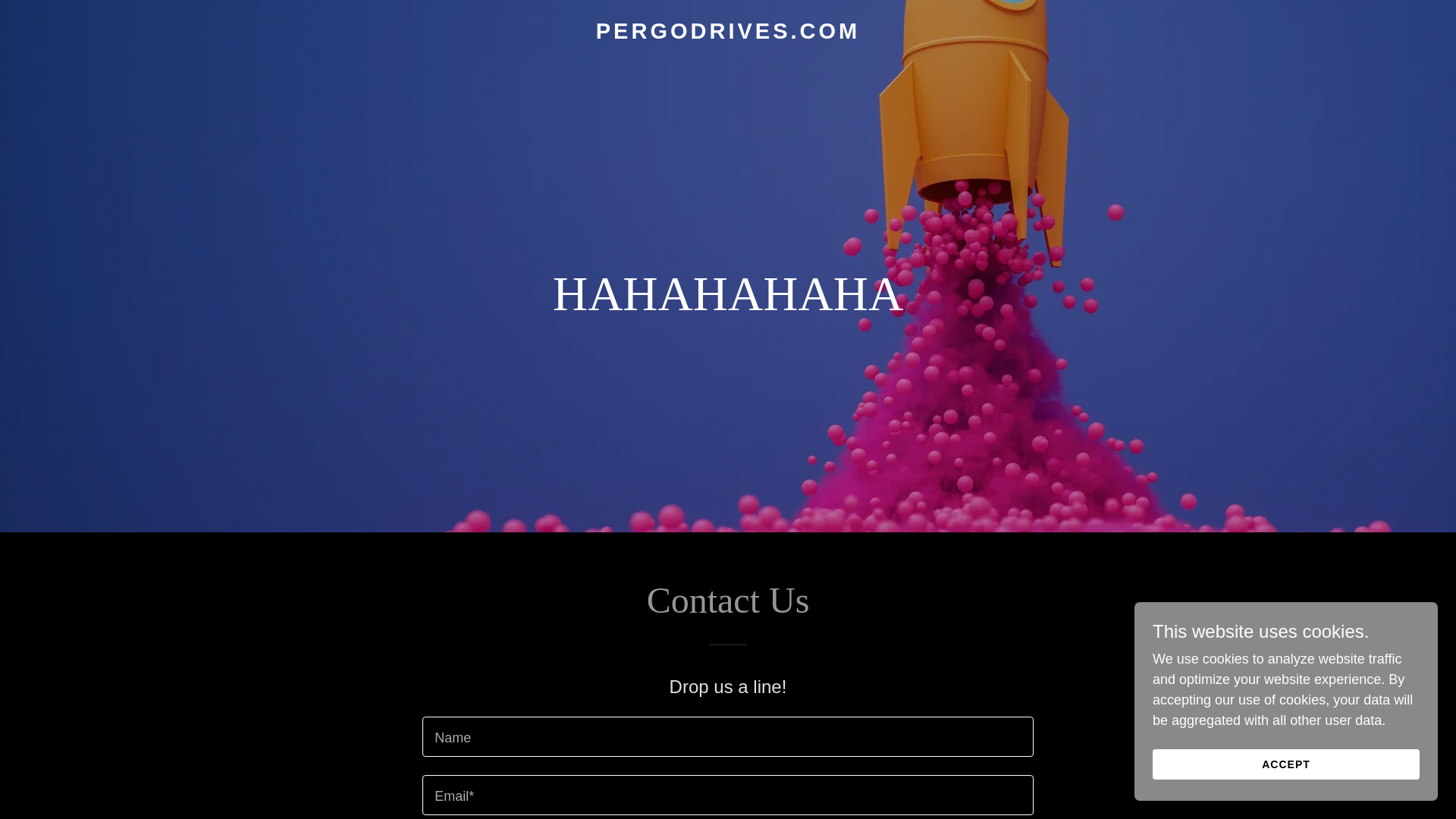 website screenshot of https://pergodrives.com/