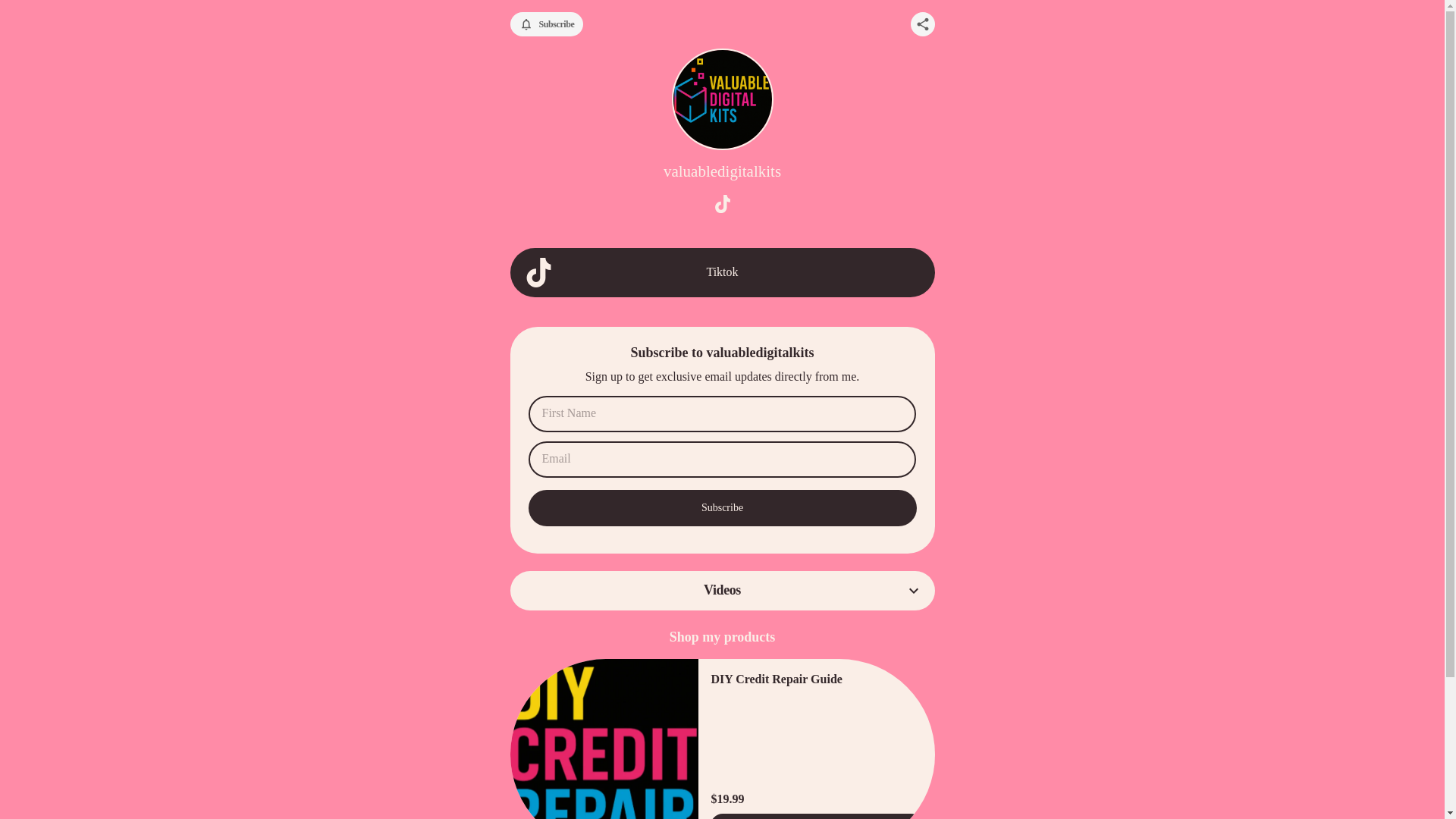 website screenshot of https://valuabledigitalkits.com/