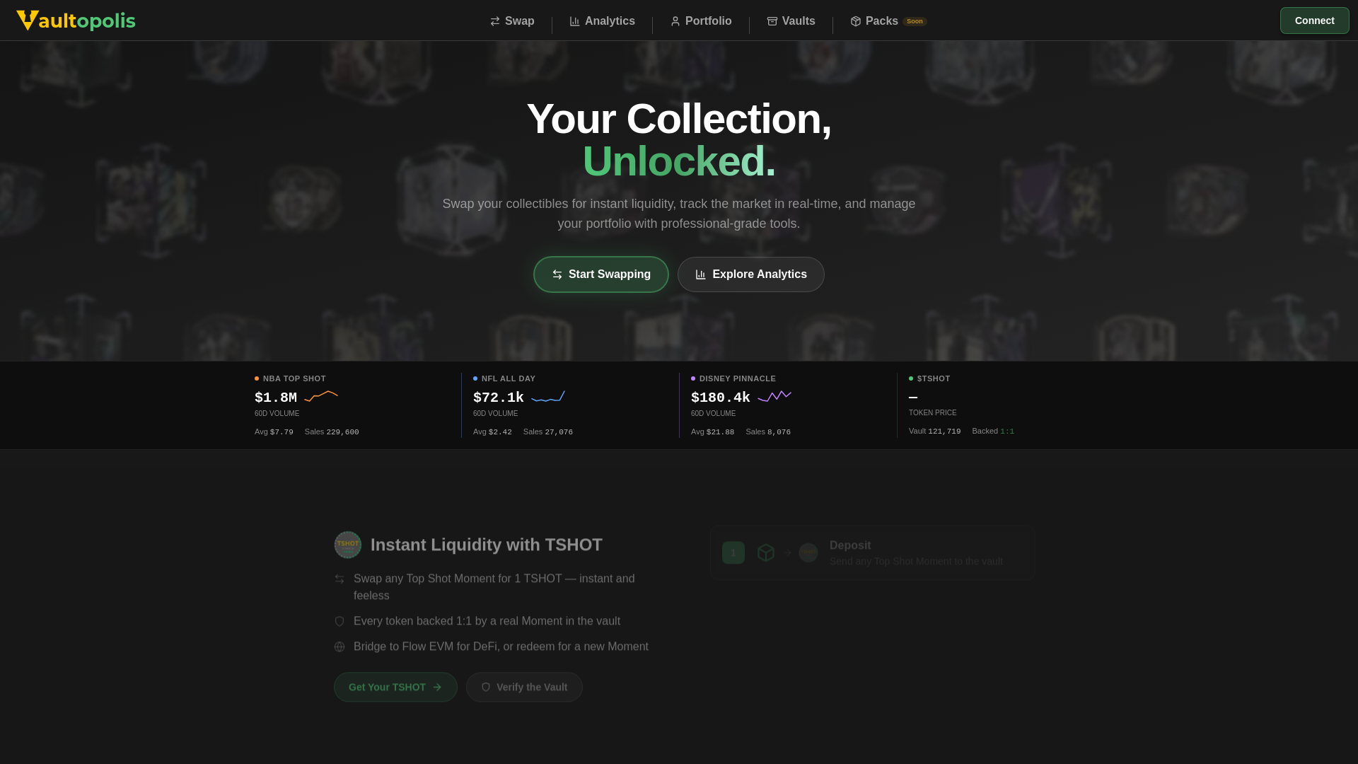 website screenshot of https://vaultopolis.pages.dev/