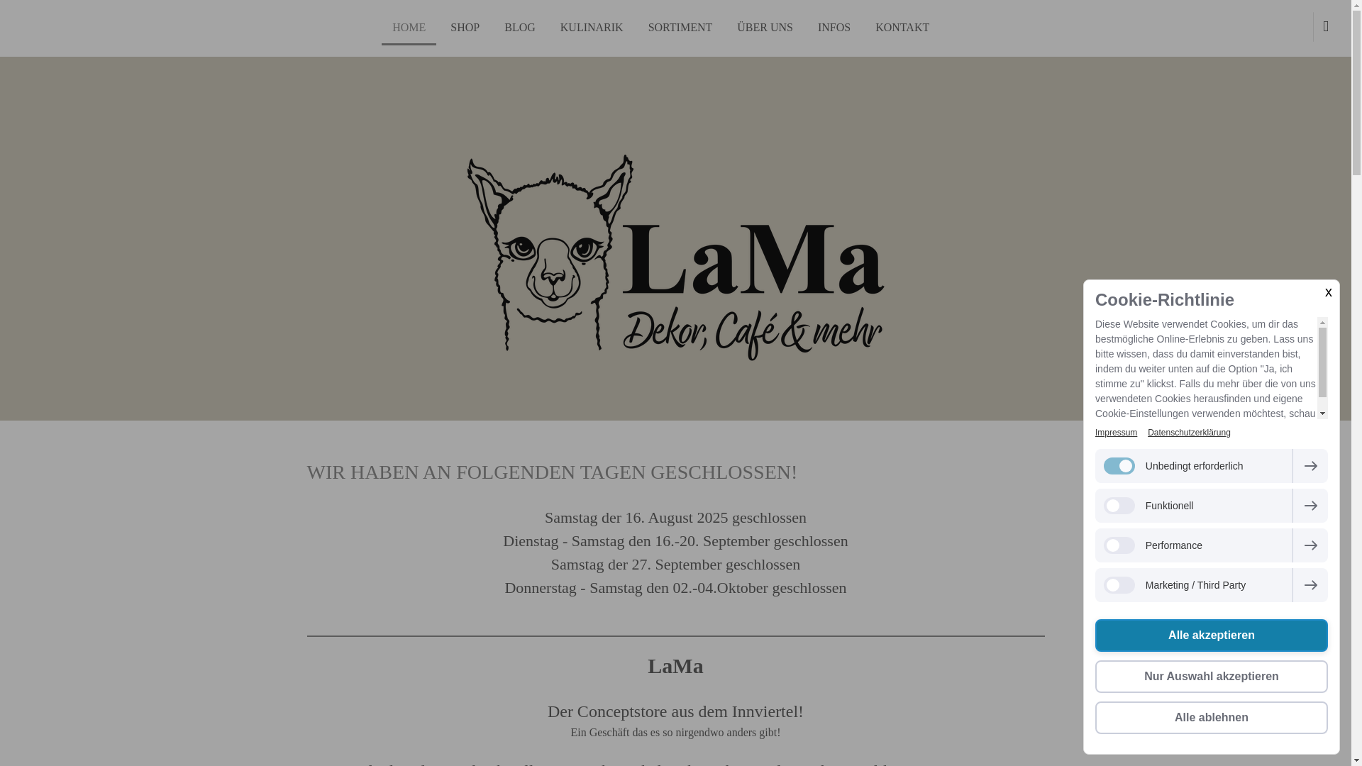 website screenshot of https://lama-momente.at/