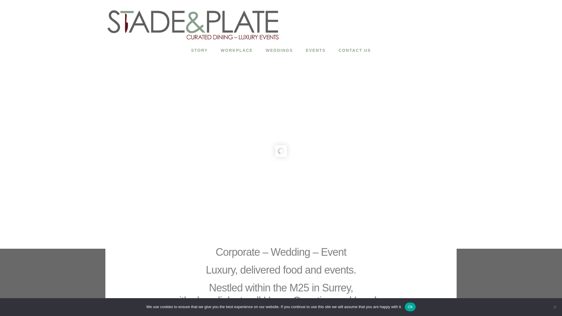 website screenshot of https://stadeandplate.co.uk