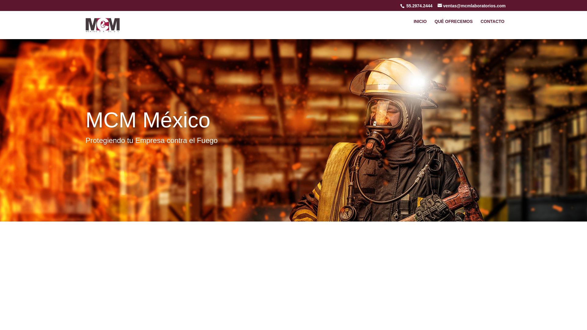 website screenshot of https://mcmlaboratorios.com