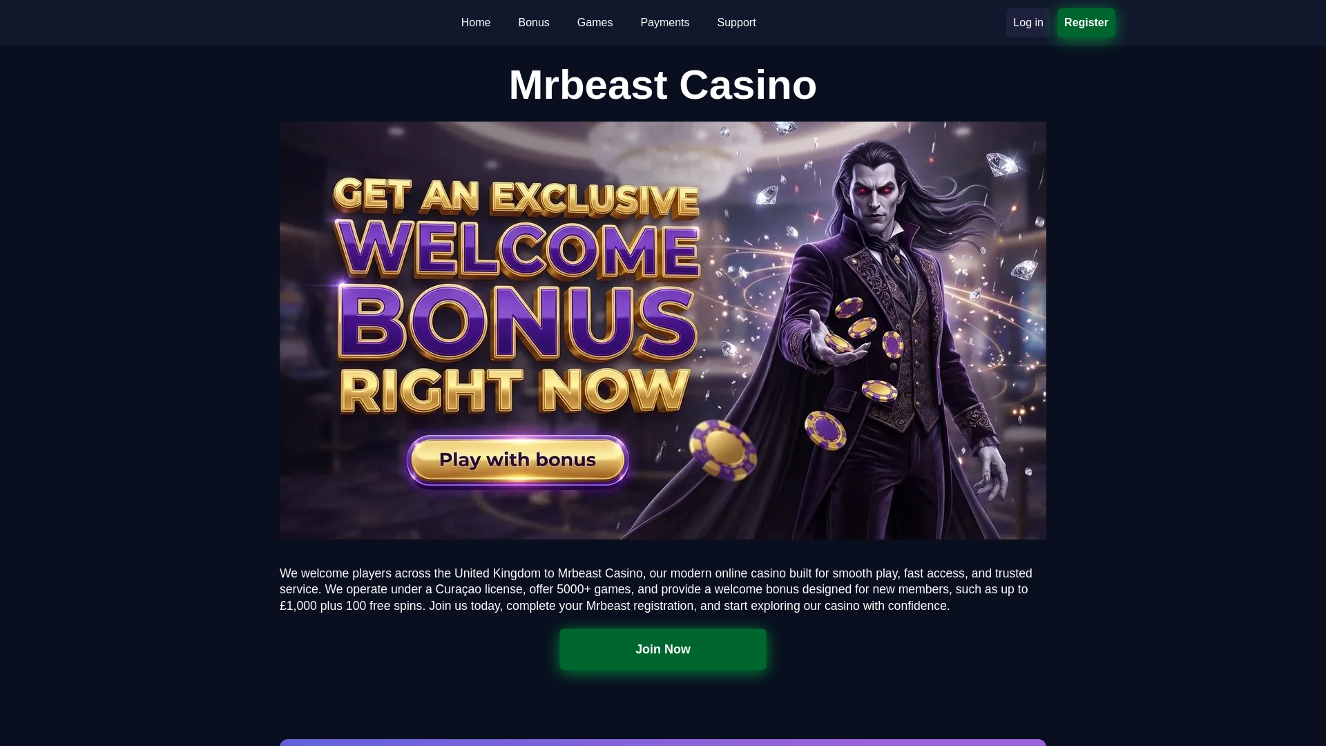 website screenshot of https://mrbeastcasino-org-uk-56313.pages.dev/