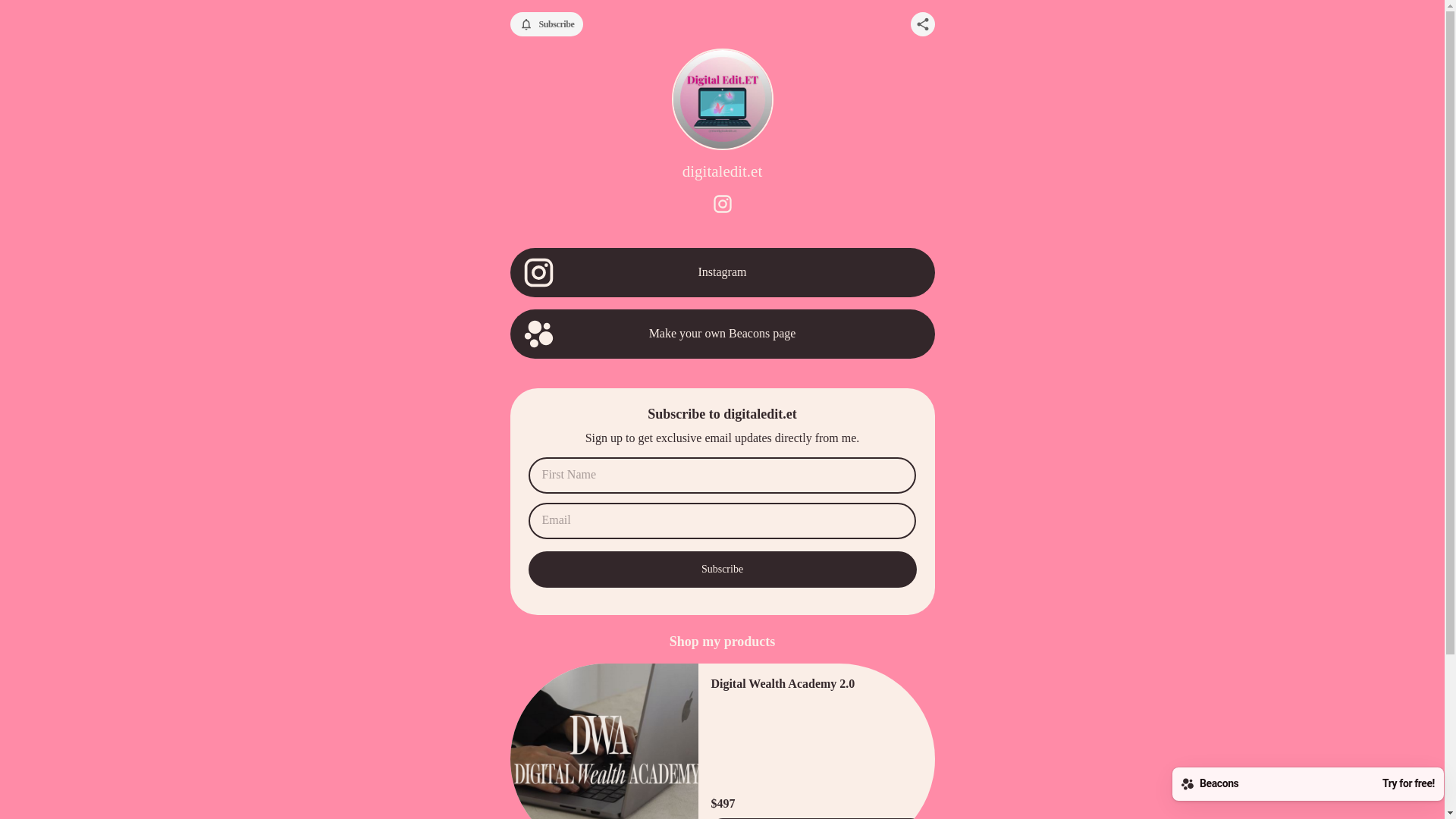 website screenshot of https://digitaleditet.com/