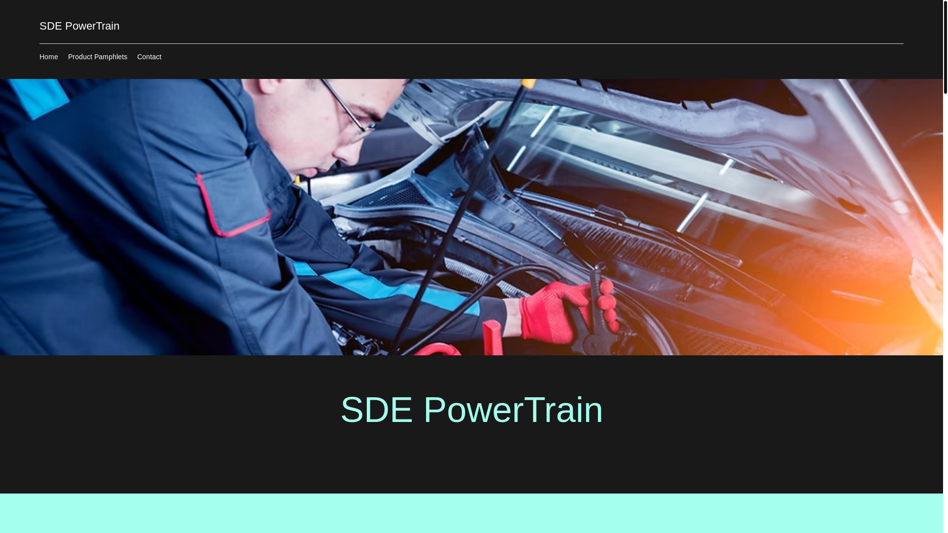 website screenshot of https://sdepowertrain.com/